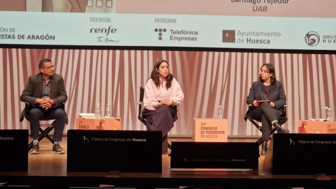 José Alberto García, Sara I. Belled y Emma Esser. Foto Myriam Martínez