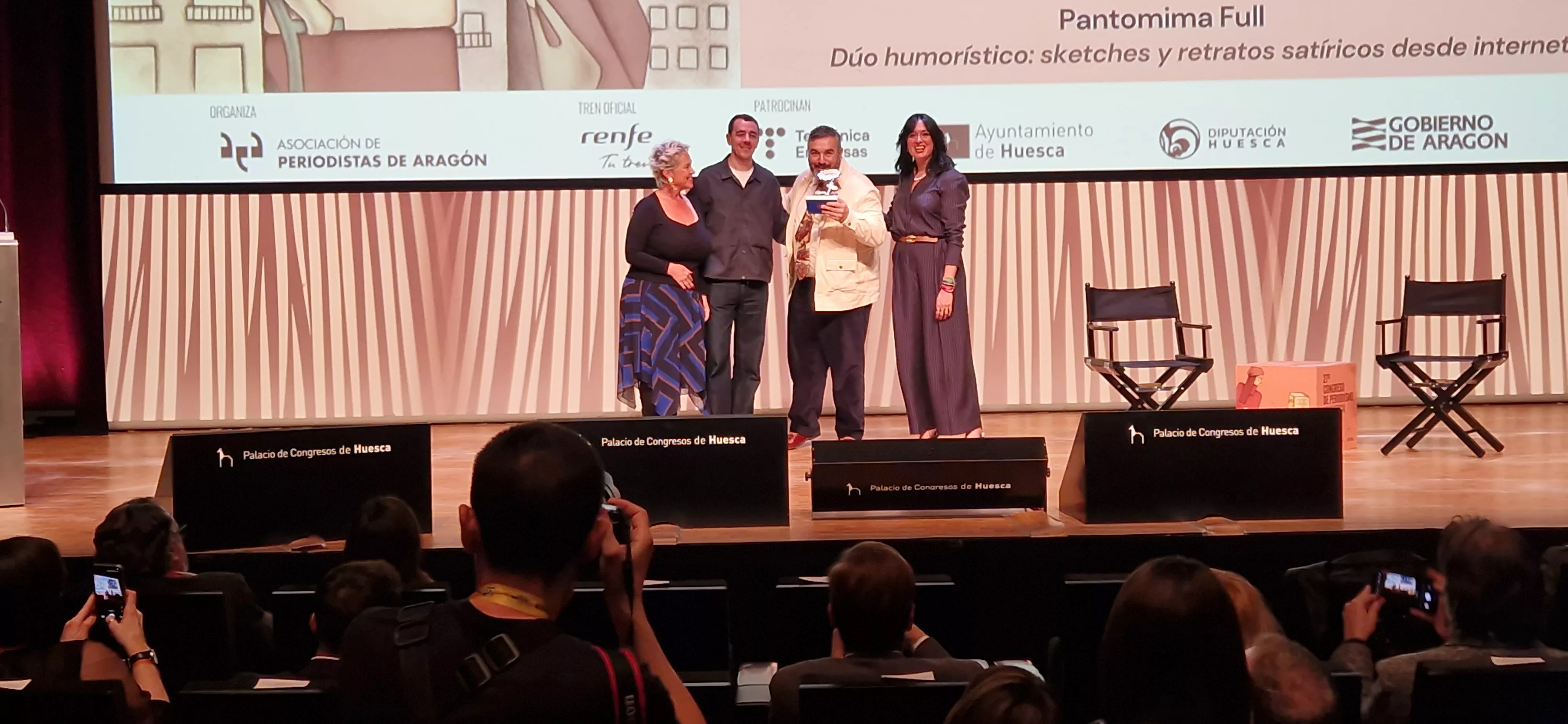 Pantomima Full, formado por Alberto Casado y Roberto Bodegas, ha recogido el Premio Blasillo. Foto Myriam Martínez