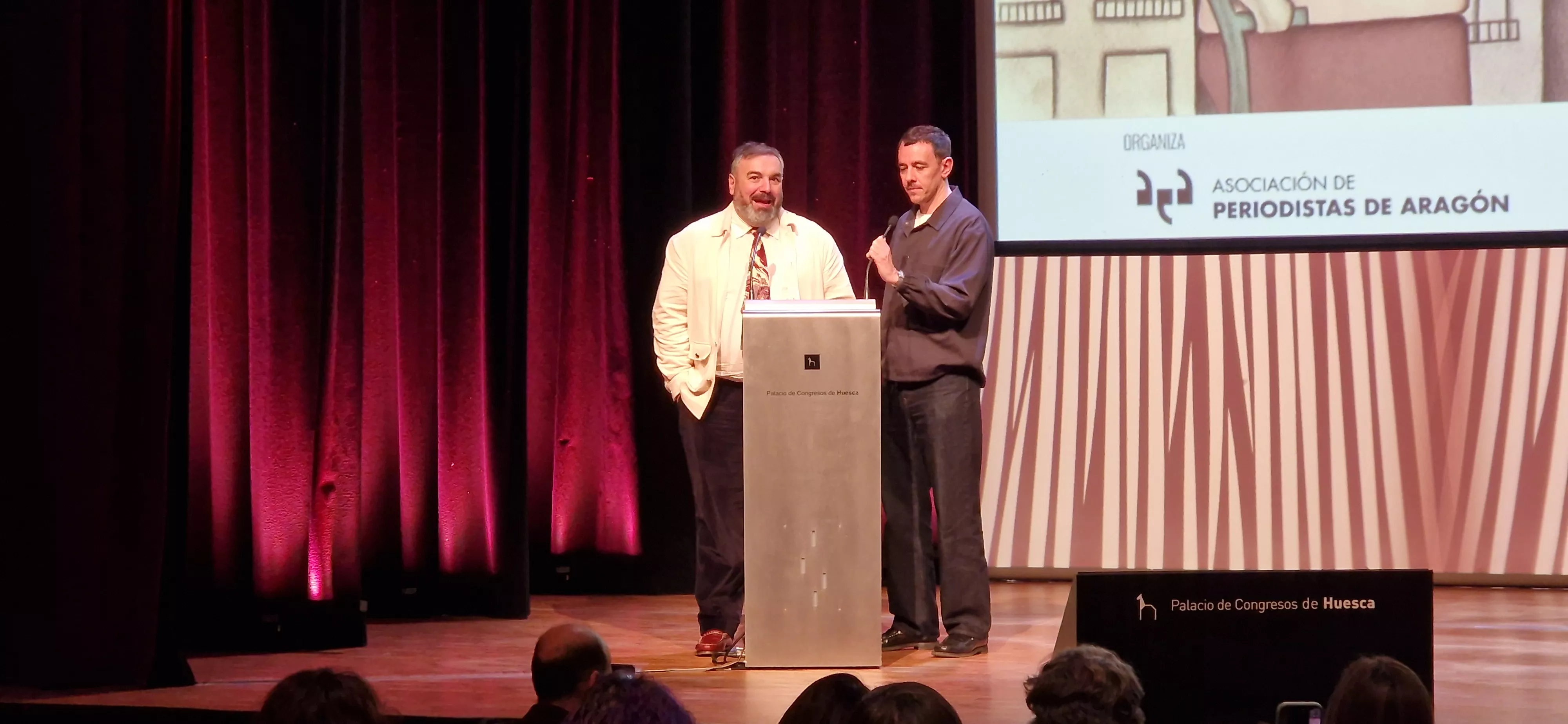 Pantomima Full, formado por Alberto Casado y Roberto Bodegas, ha recogido el Premio Blasillo. Foto Myriam Martínez