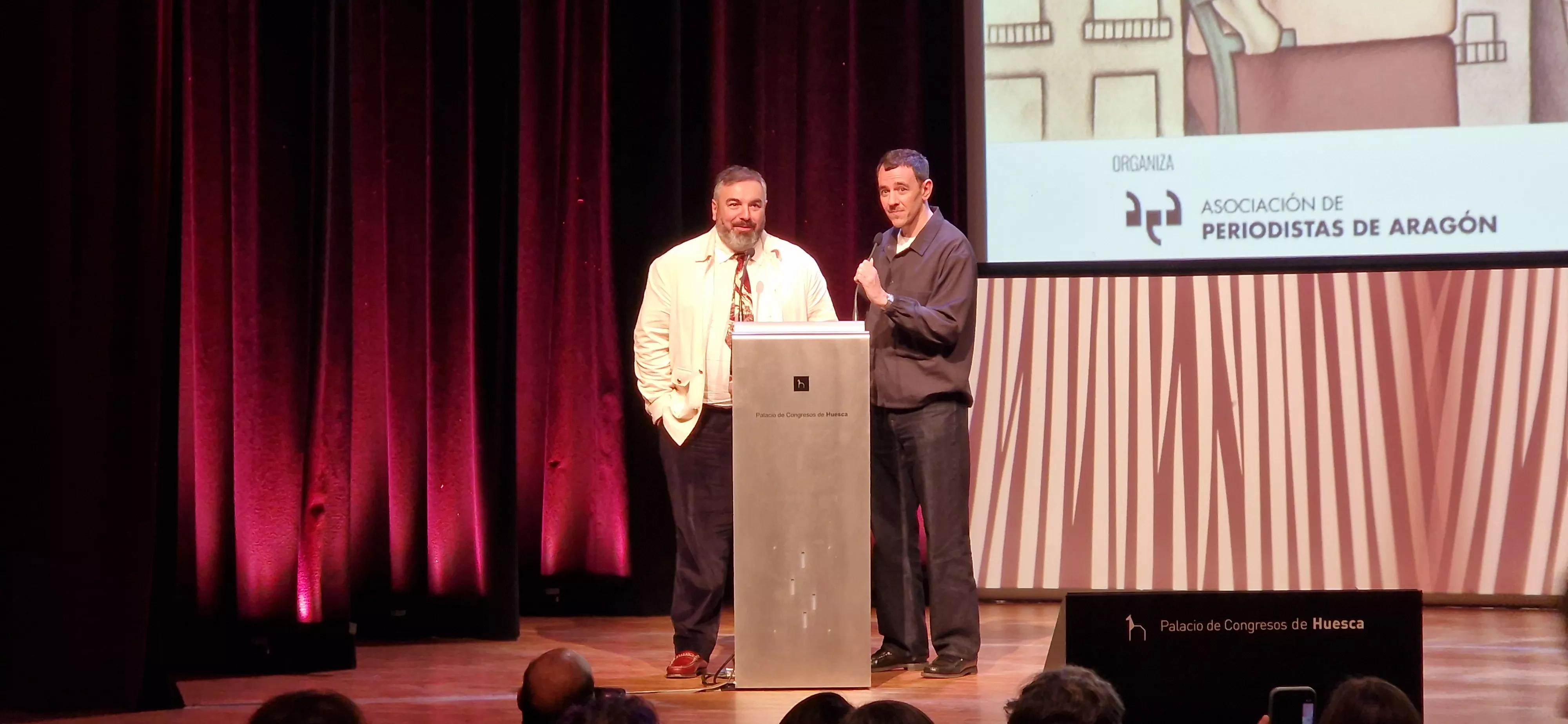 Pantomima Full, formado por Alberto Casado y Roberto Bodegas, ha recogido el Premio Blasillo. Foto Myriam Martínez