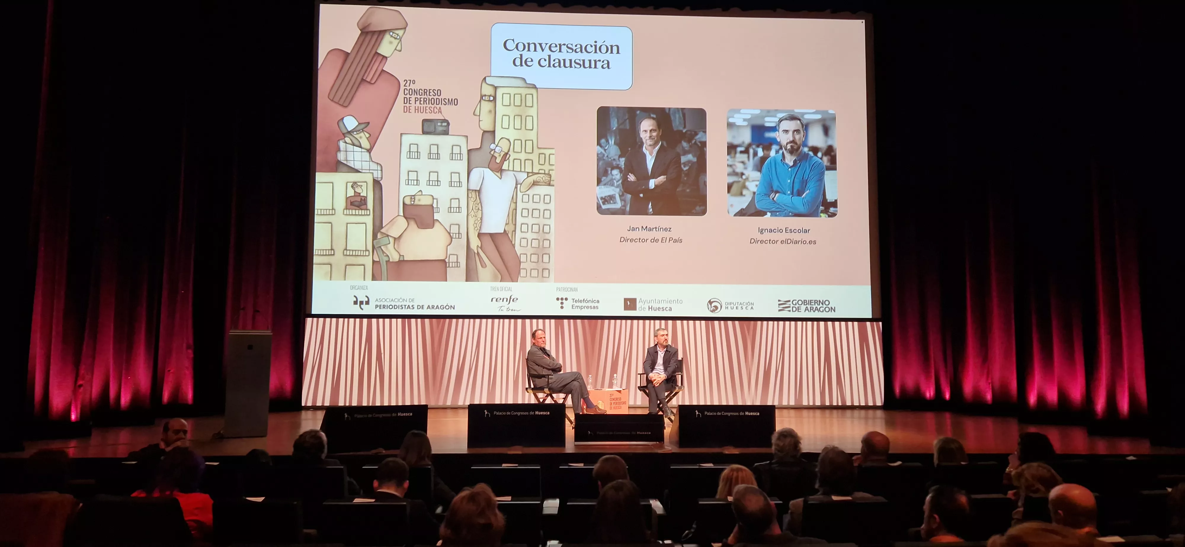 Jan Martínez Ahrens e Ignacio Escolar. Foto Myriam Martínez