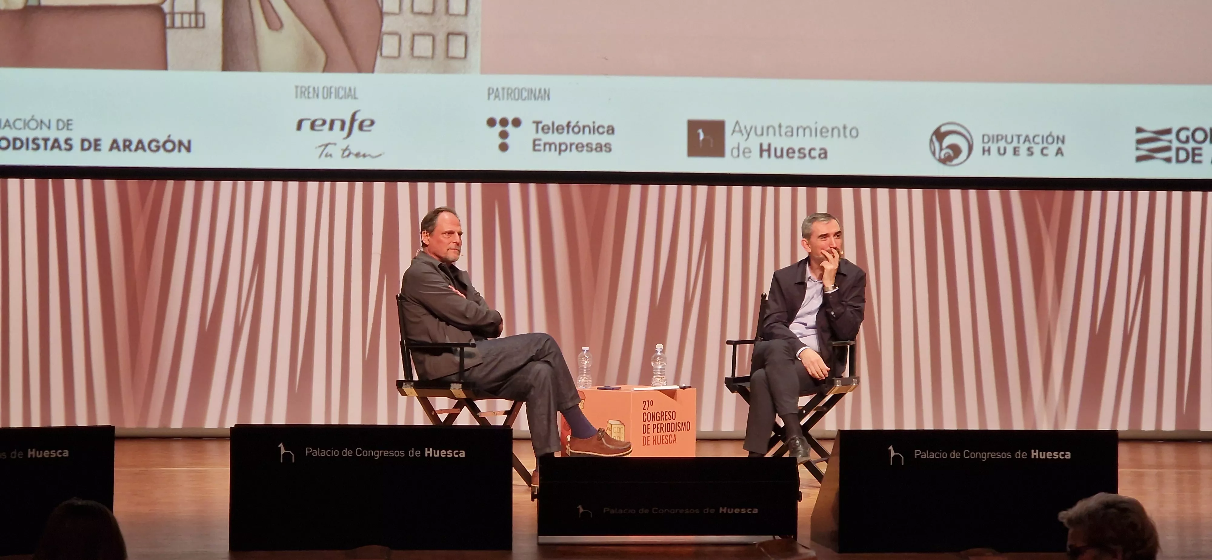 Jan Martínez Ahrens e Ignacio Escolar. Foto Myriam Martínez