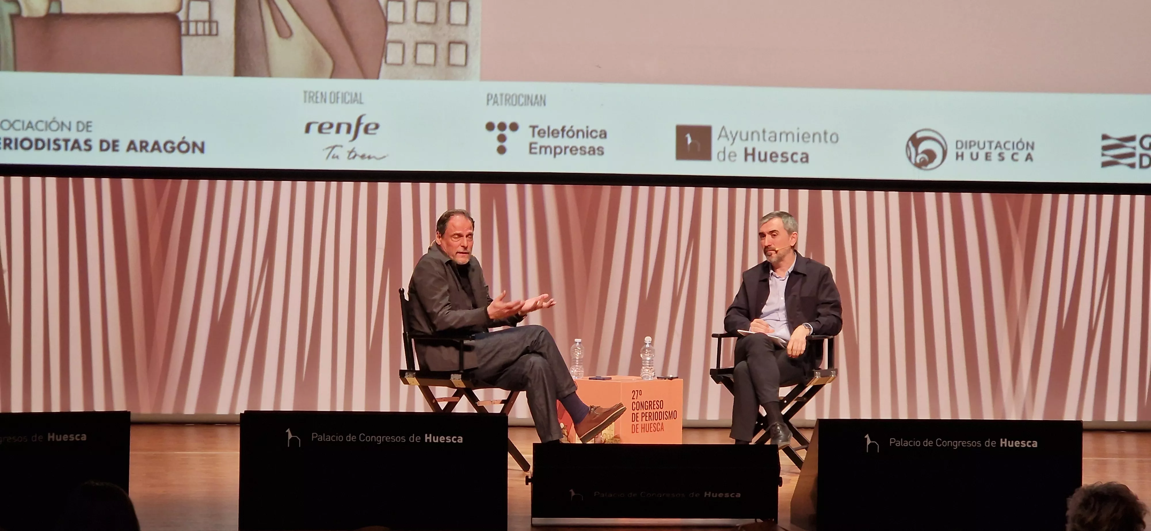 Jan Martínez Ahrens e Ignacio Escolar. Foto Myriam Martínez