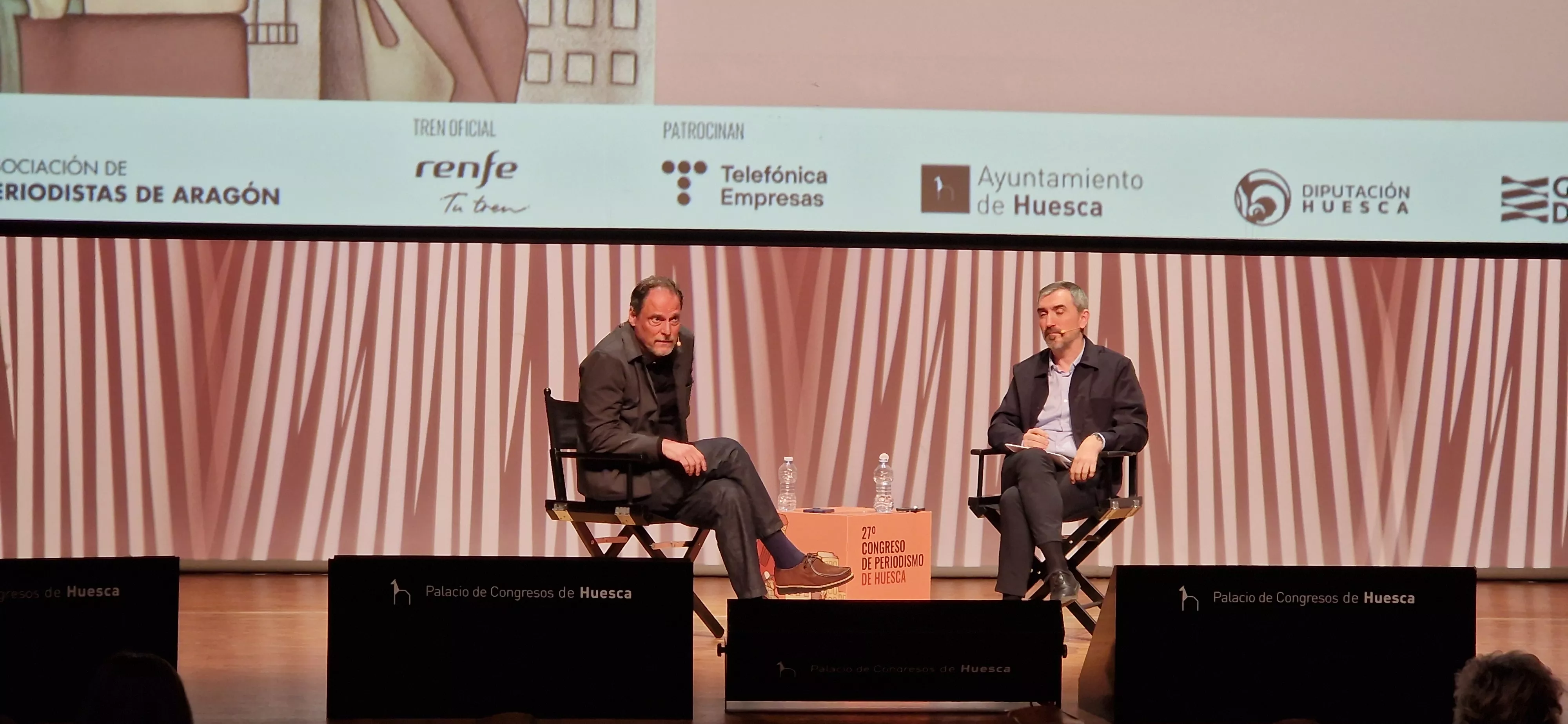 Jan Martínez Ahrens e Ignacio Escolar. Foto Myriam Martínez