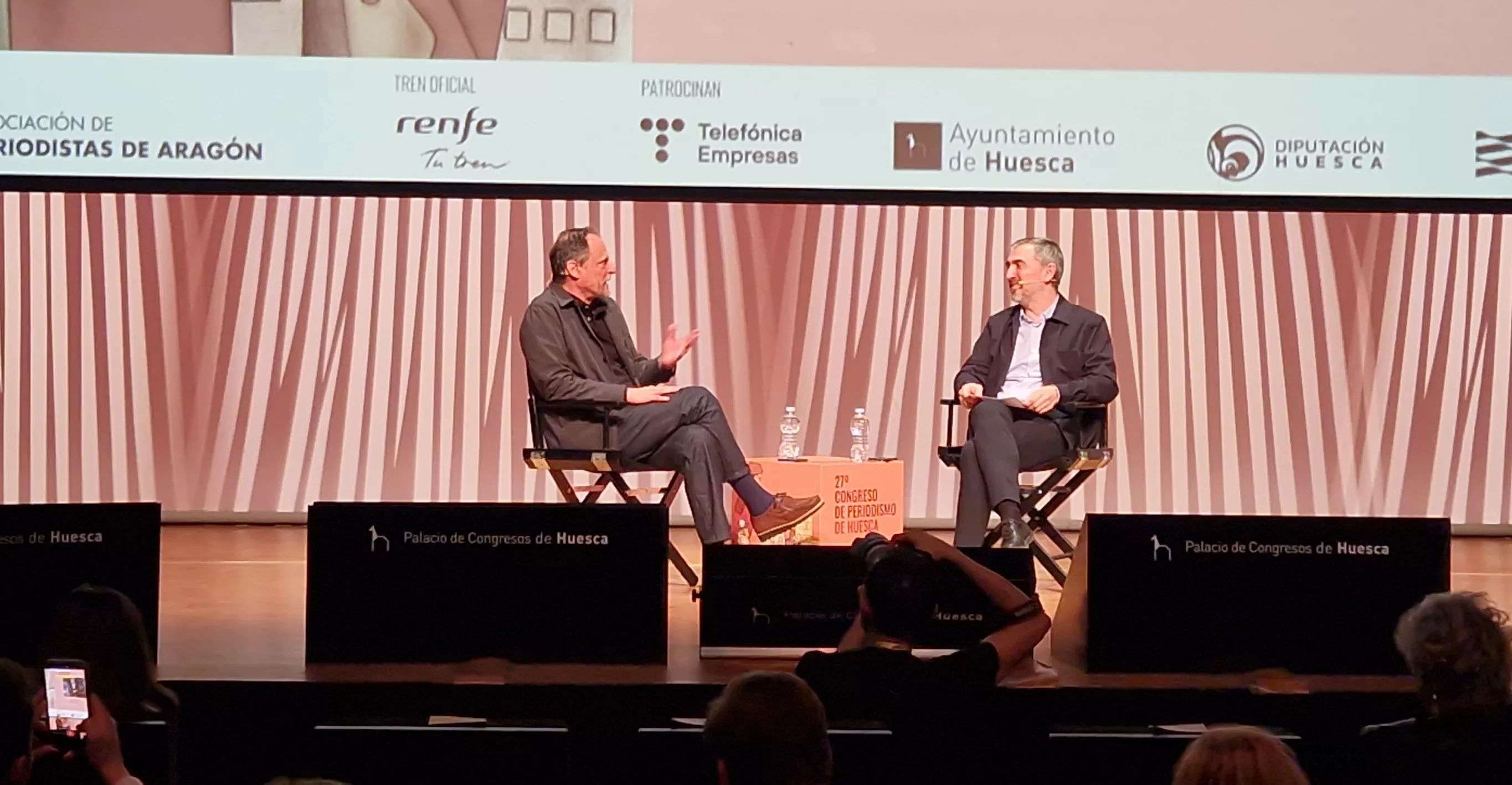 Jan Martínez Ahrens e Ignacio Escolar. Foto Myriam Martínez