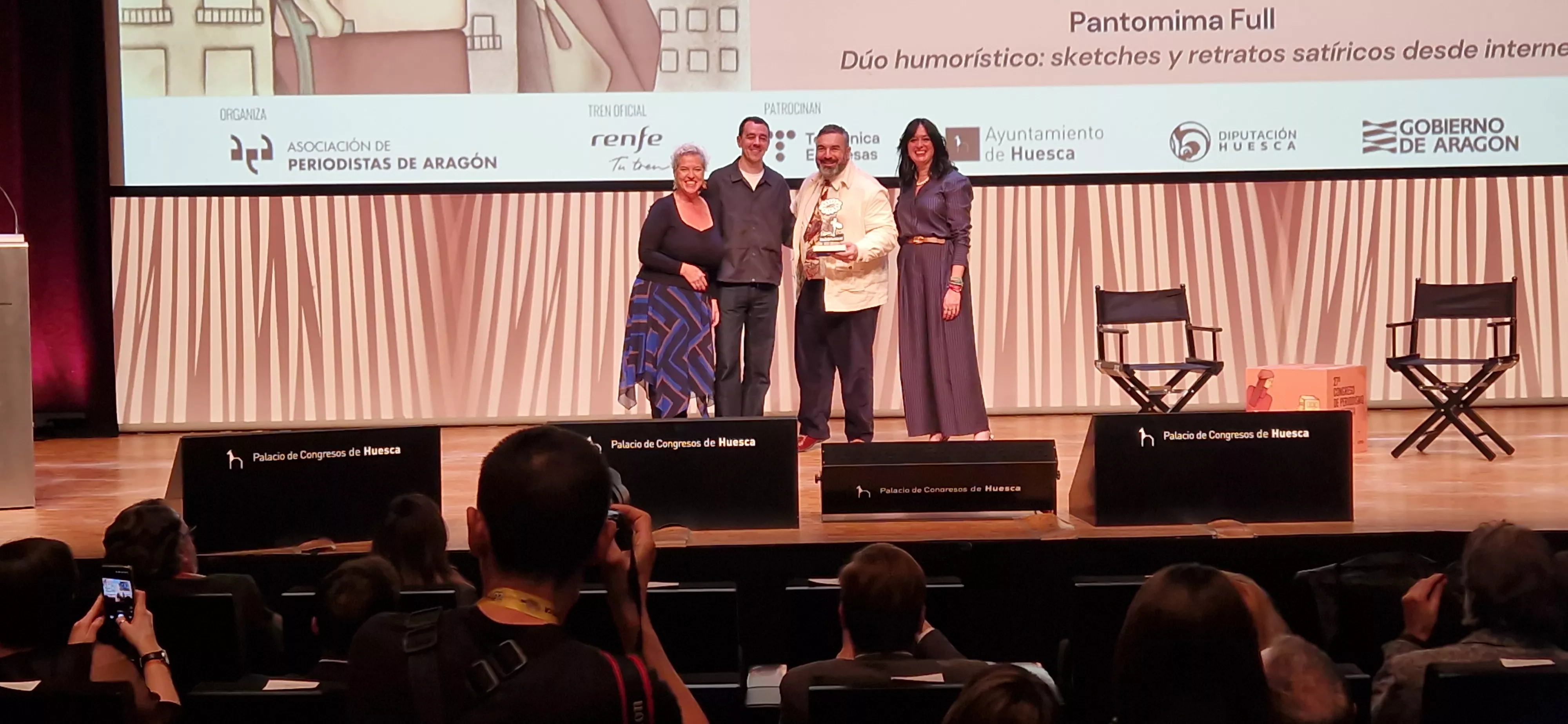 Pantomima Full, formado por Alberto Casado y Roberto Bodegas, ha recogido el Premio Blasillo. Foto Myriam Martínez