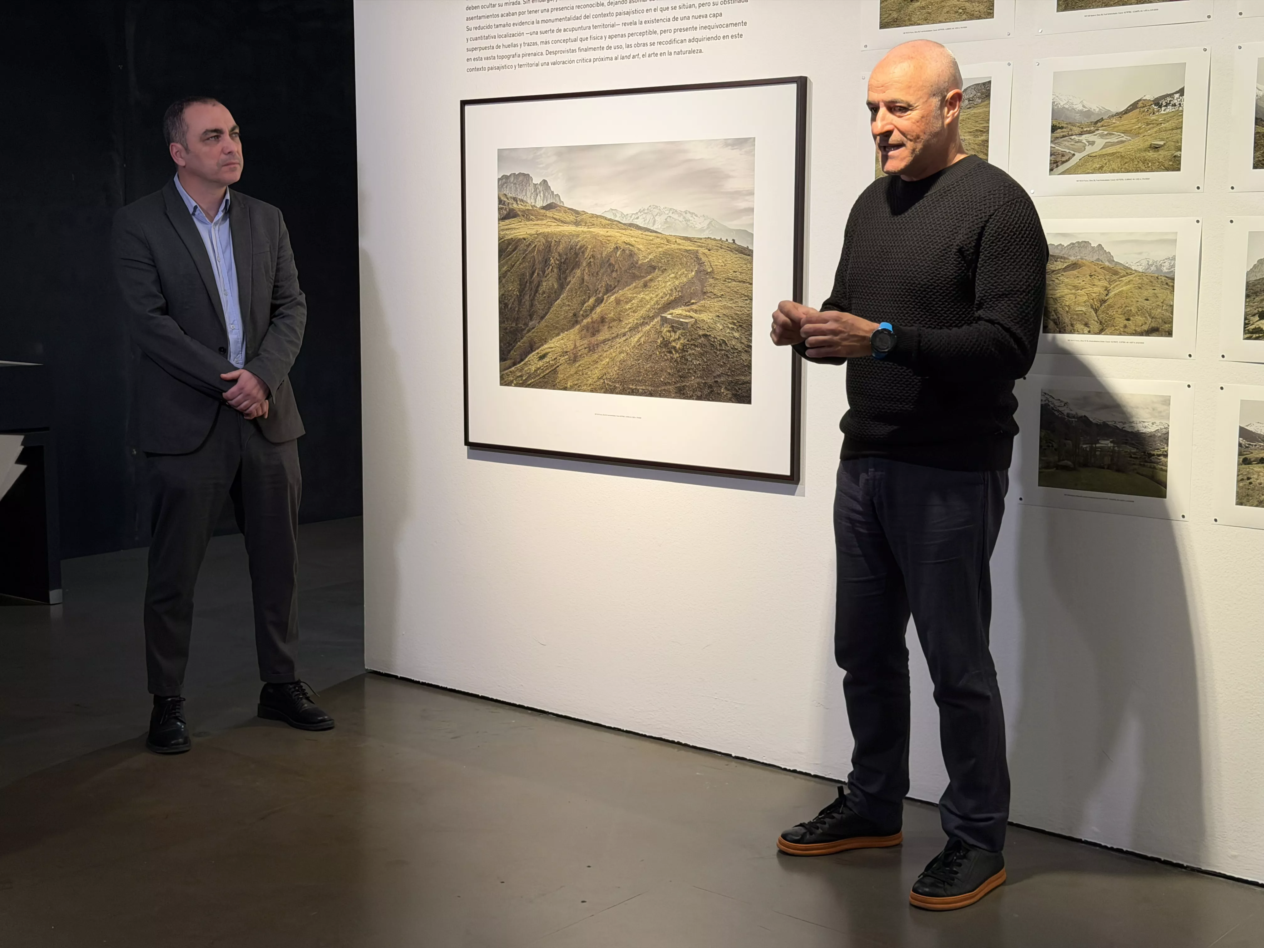 Iñaki Bergera y Carlos Sampériz en la exposición