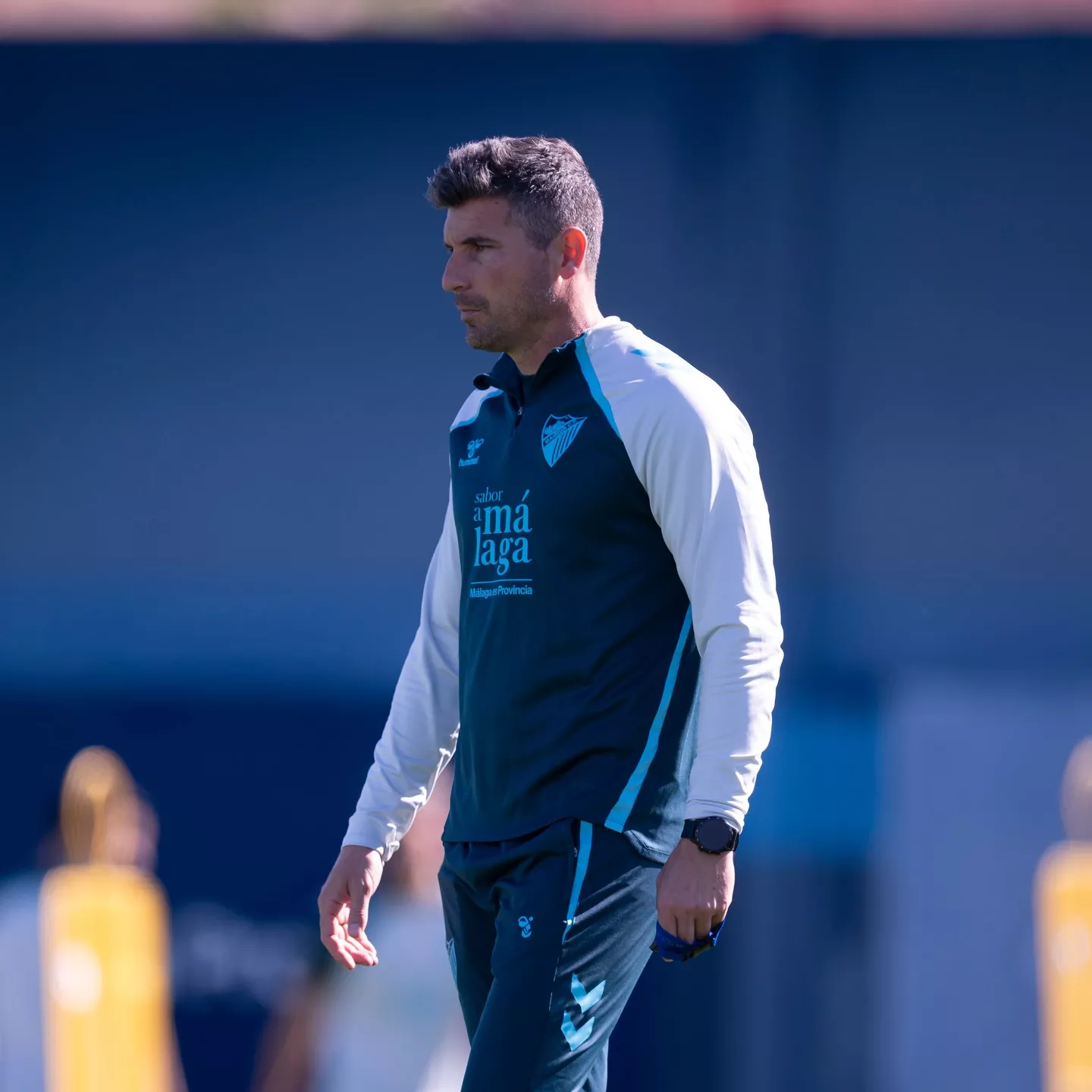 Juanfran Funes, entrenador del Málaga.