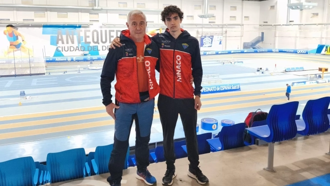 Ricardo Radigales con Marcos del Olmo.