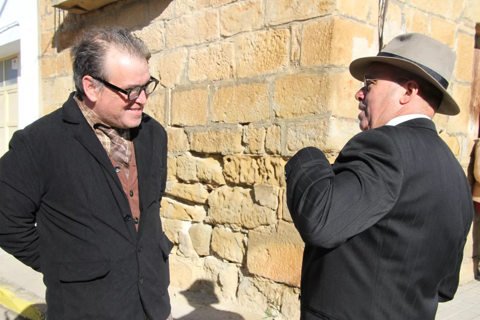 Recreación en Siétamo de la guerra de 1936. Foto Carlos Neofato