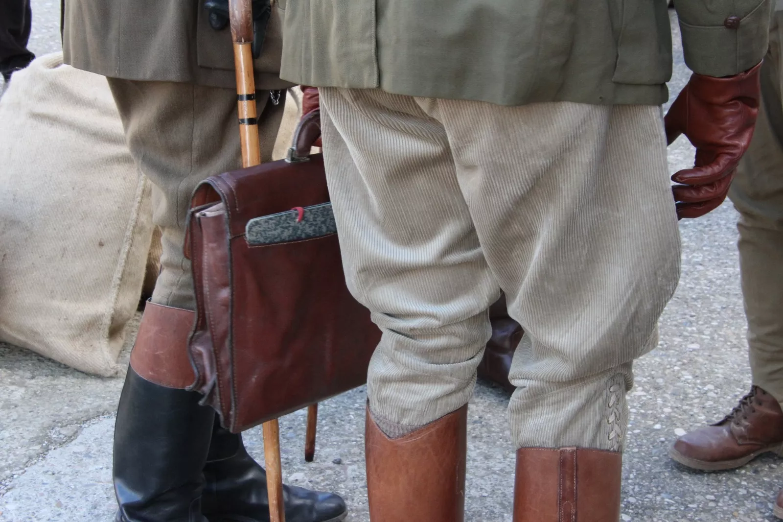Recreación en Siétamo de la guerra de 1936. Foto Carlos Neofato