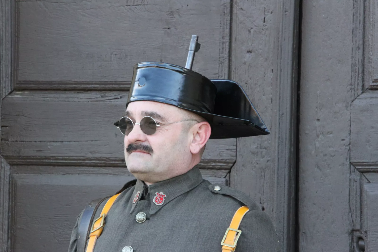 Recreación en Siétamo de la guerra de 1936. Foto Carlos Neofato