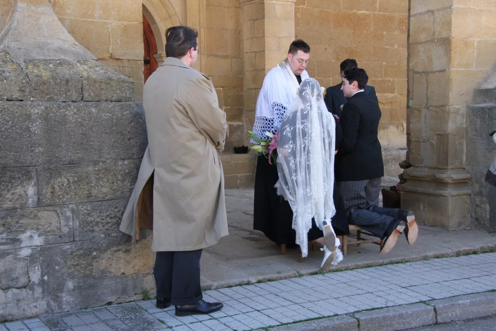 Recreación en Siétamo de la guerra de 1936. Foto Carlos Neofato