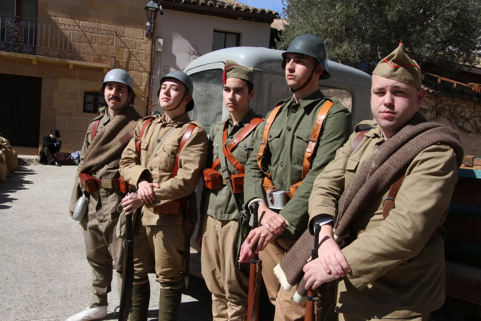 Recreación en Siétamo de la guerra de 1936. Foto Carlos Neofato Recreación en Siétamo de la guerra de 1936. Foto Carlos Neofato