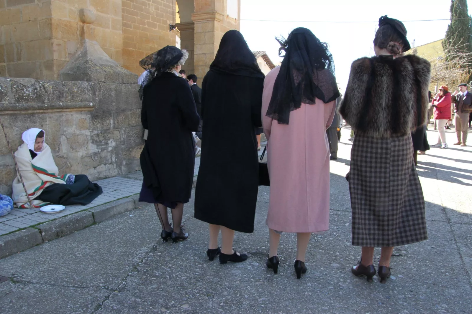 Recreación en Siétamo de la guerra de 1936. Foto Carlos Neofato