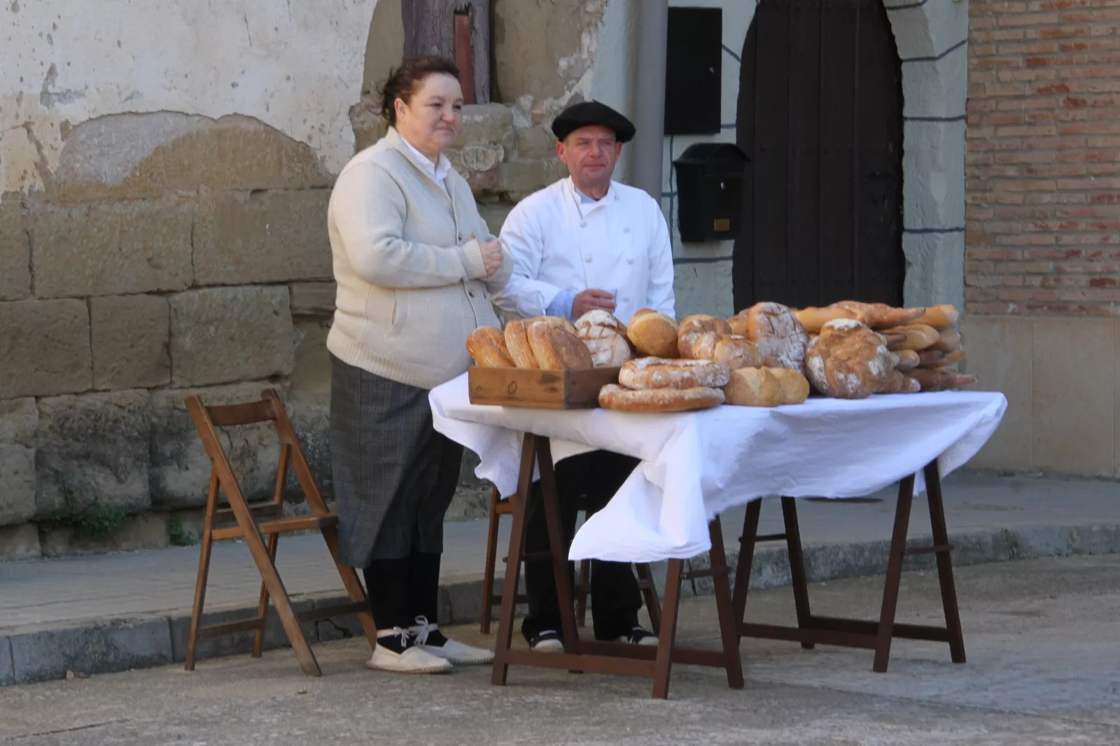 Recreación en Siétamo de la guerra de 1936. Foto Carlos Neofato