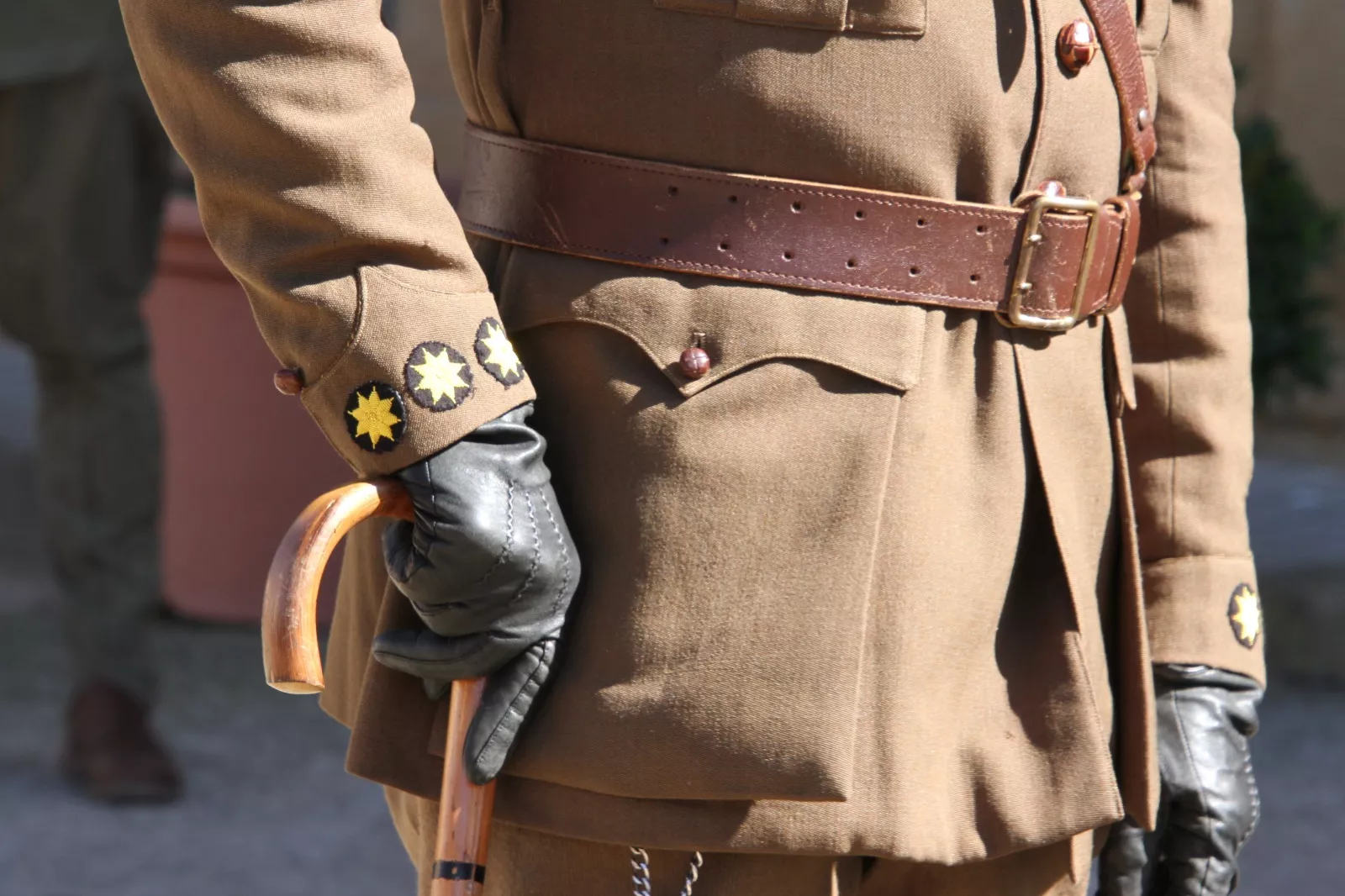 Recreación en Siétamo de la guerra de 1936. Foto Carlos Neofato