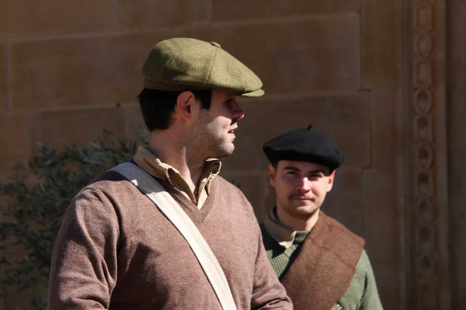 Recreación en Siétamo de la guerra de 1936. Foto Carlos Neofato