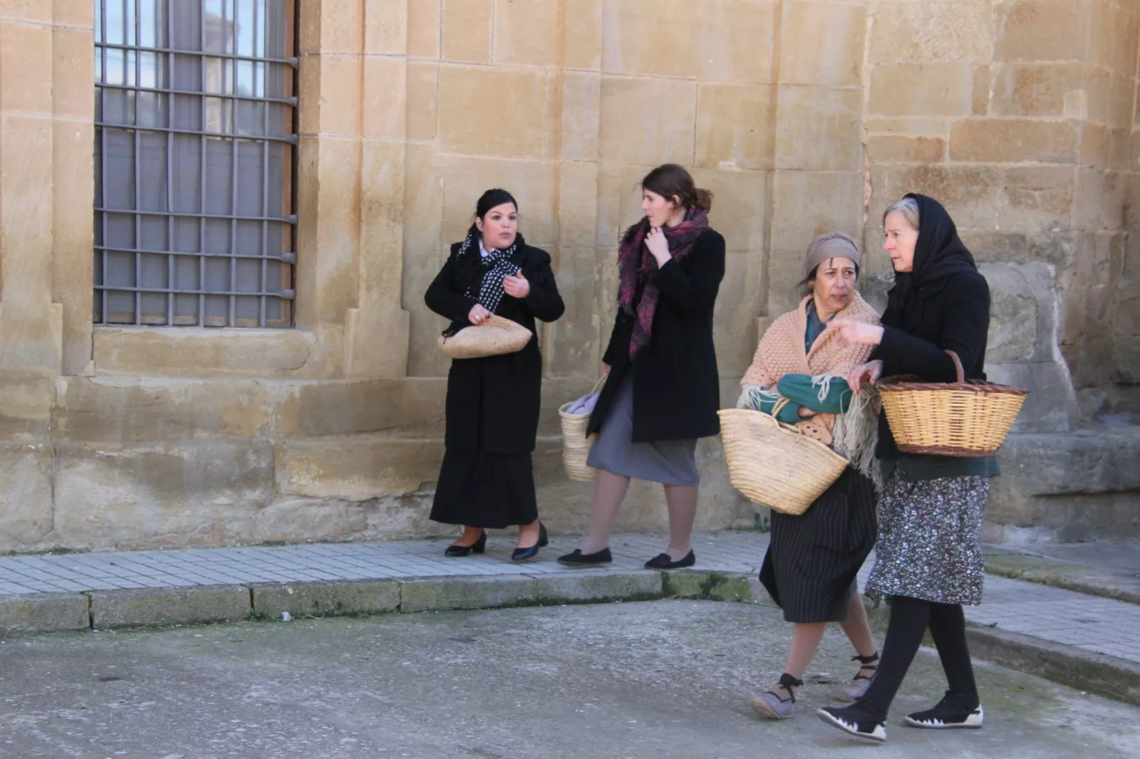 Recreación en Siétamo de la guerra de 1936. Foto Carlos Neofato