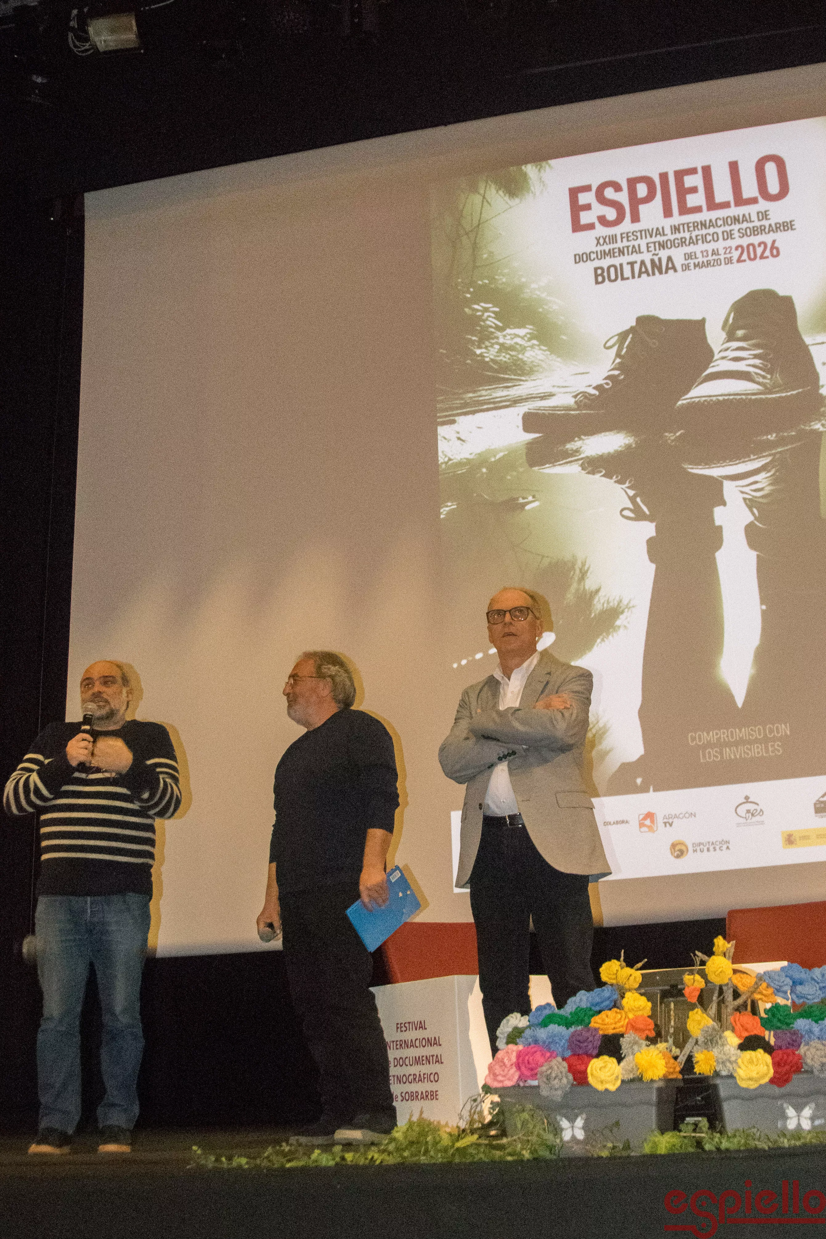 Estreno de la película "Con la tierra en los pies". Foto Espiello