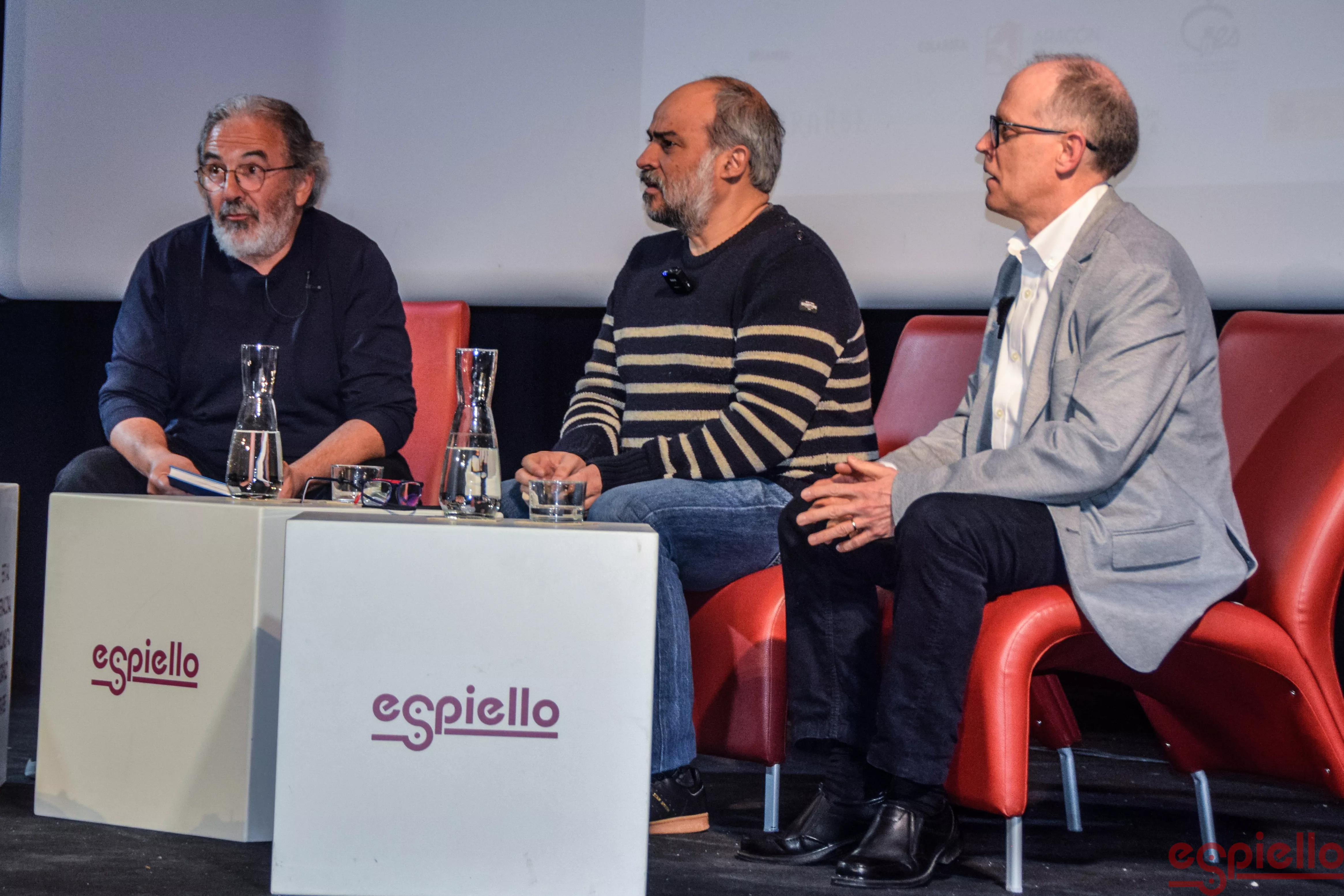 José Luis Acín, Fernando Vera y Rafael Latre. Foto Espiello