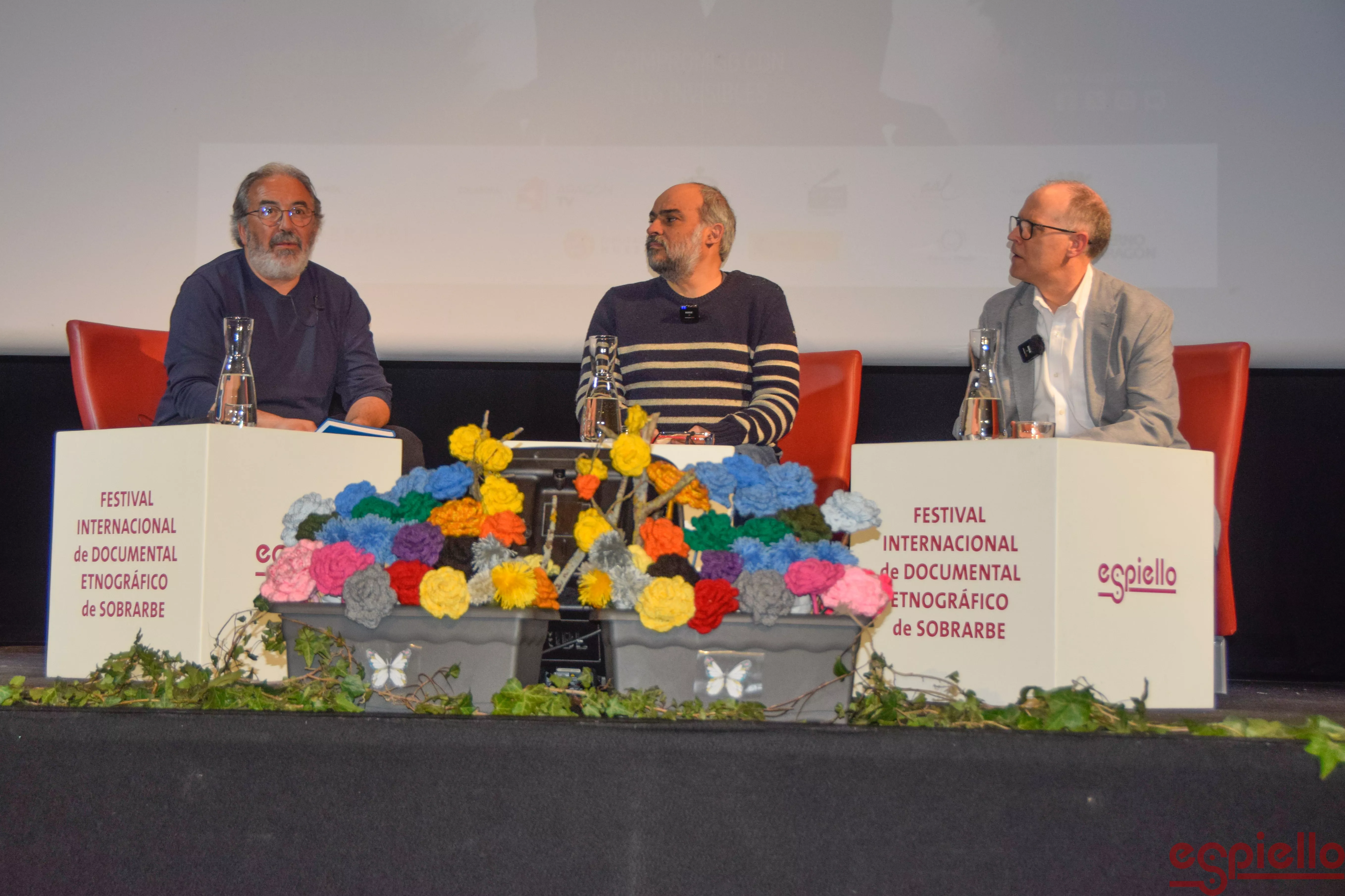 José Luis Acín, Fernando Vera y Rafael Latre. Foto Espiello