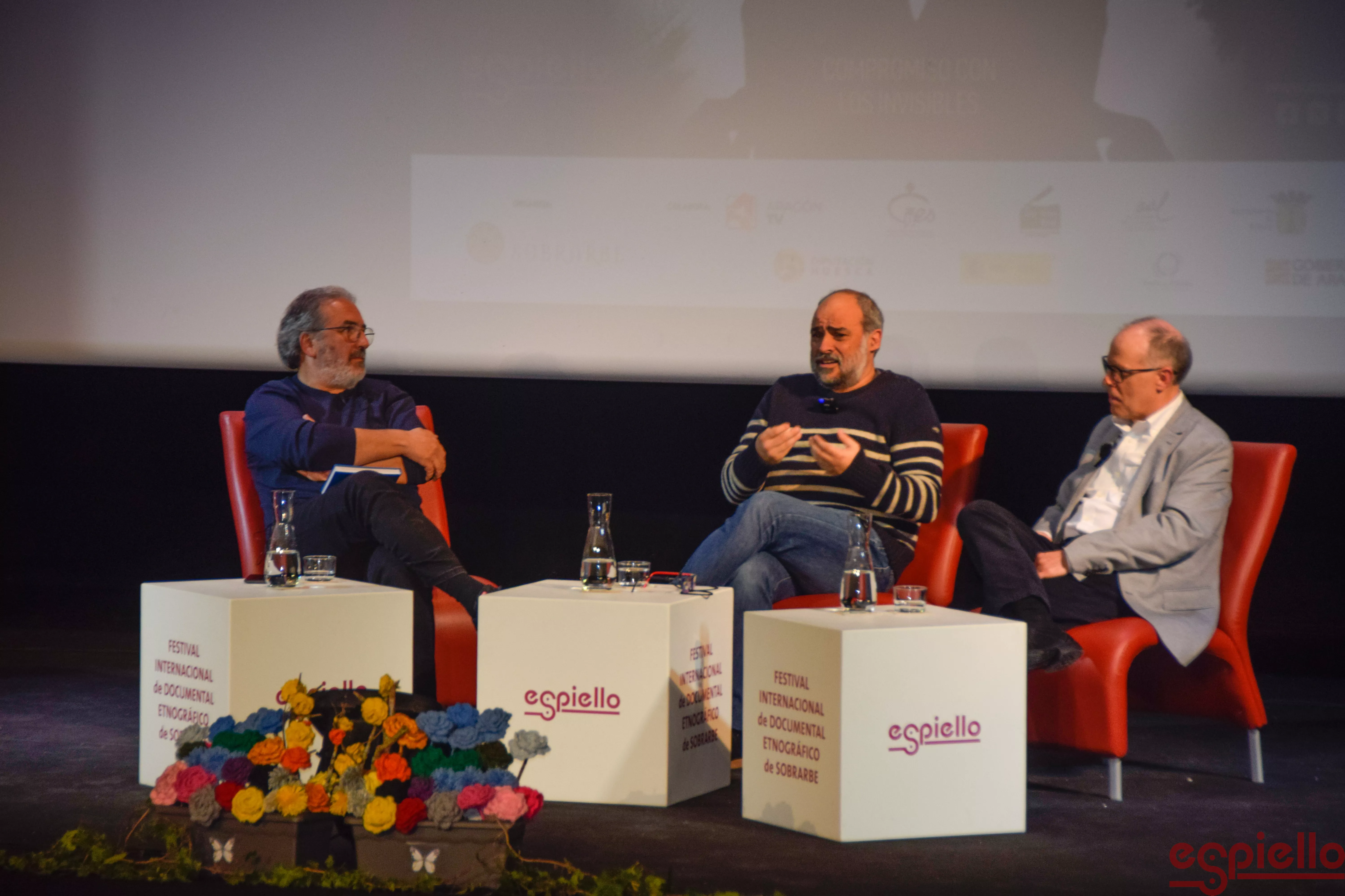 José Luis Acín, Fernando Vera y Rafael Latre. Foto Espiello
