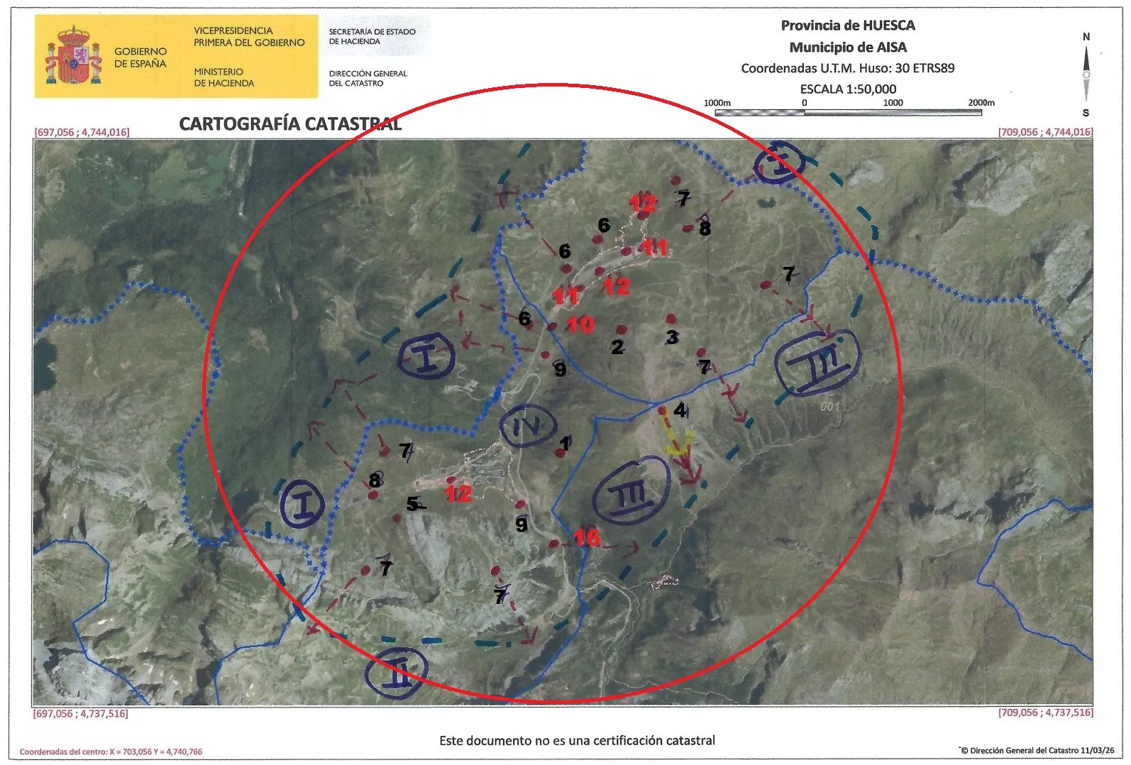 Mapa de actuaciones reflejadas por Sapap