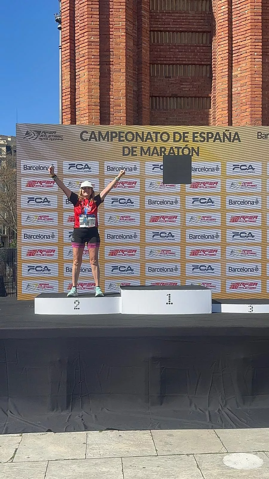Mari Carmen Caballero, plata en su categoría de veteranas.