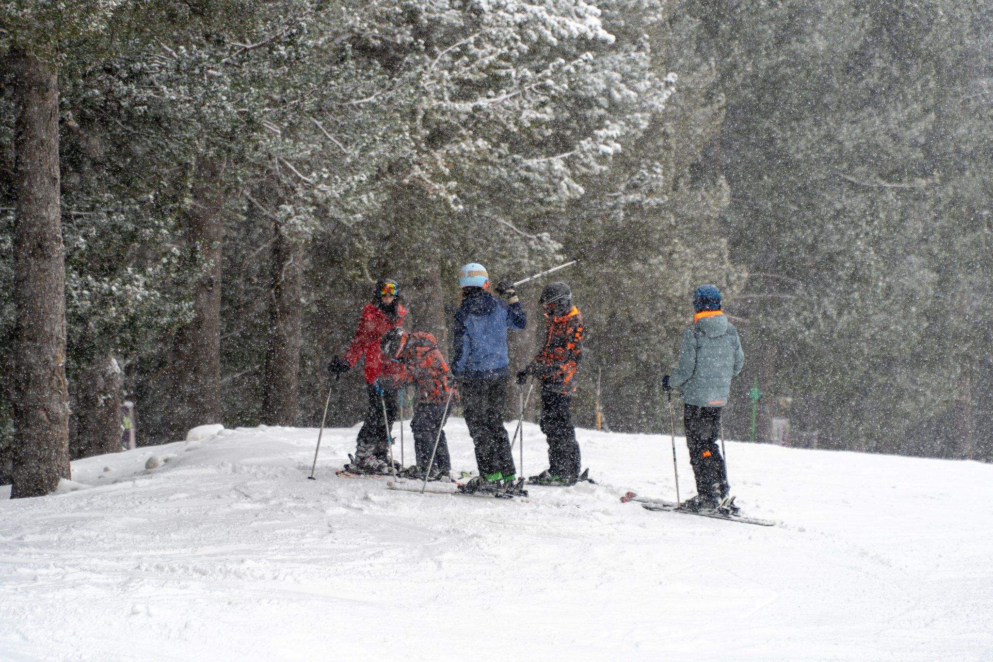 Nieve este martes en la estación de Cerler.