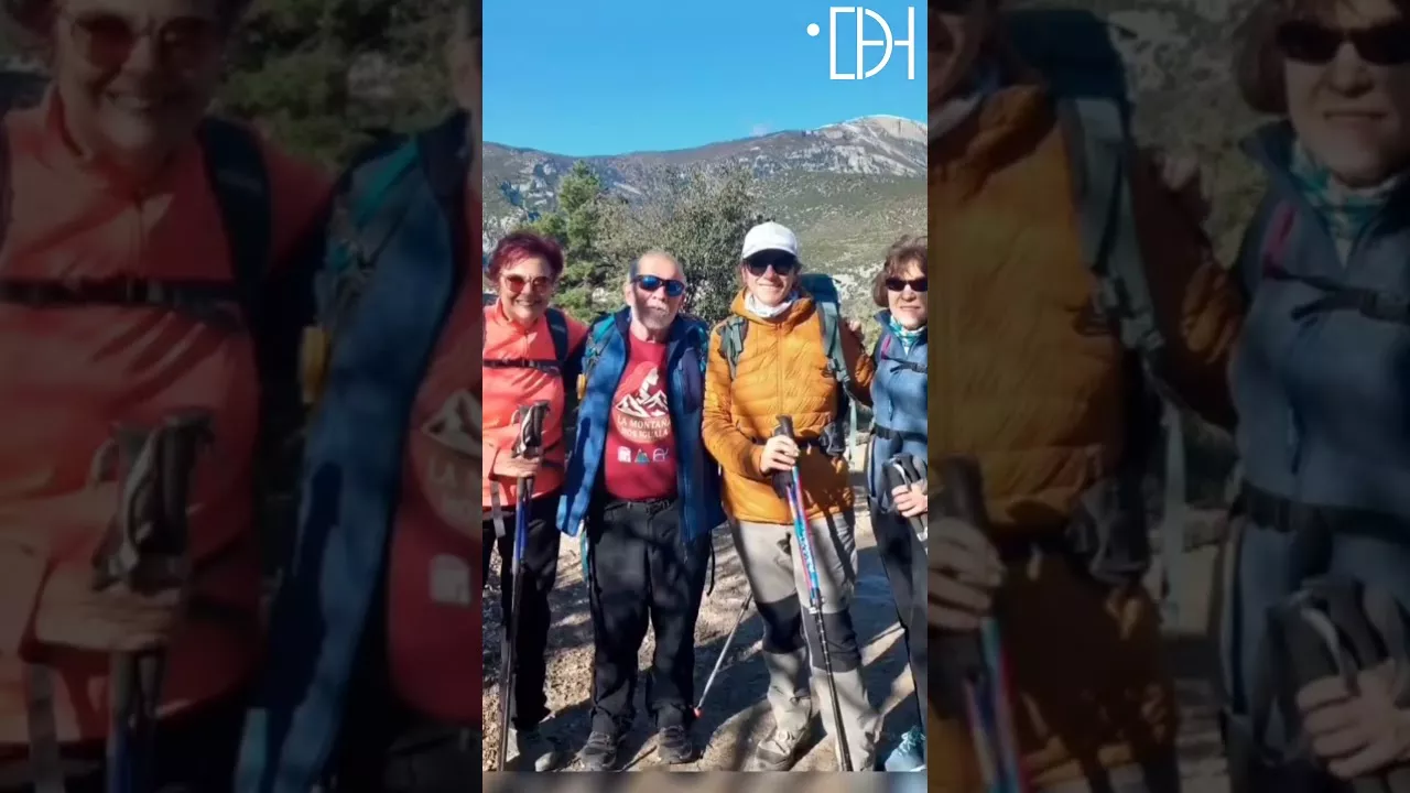 Peña Guara deja bellas imágenes en su excursión por el barranco de Mascún