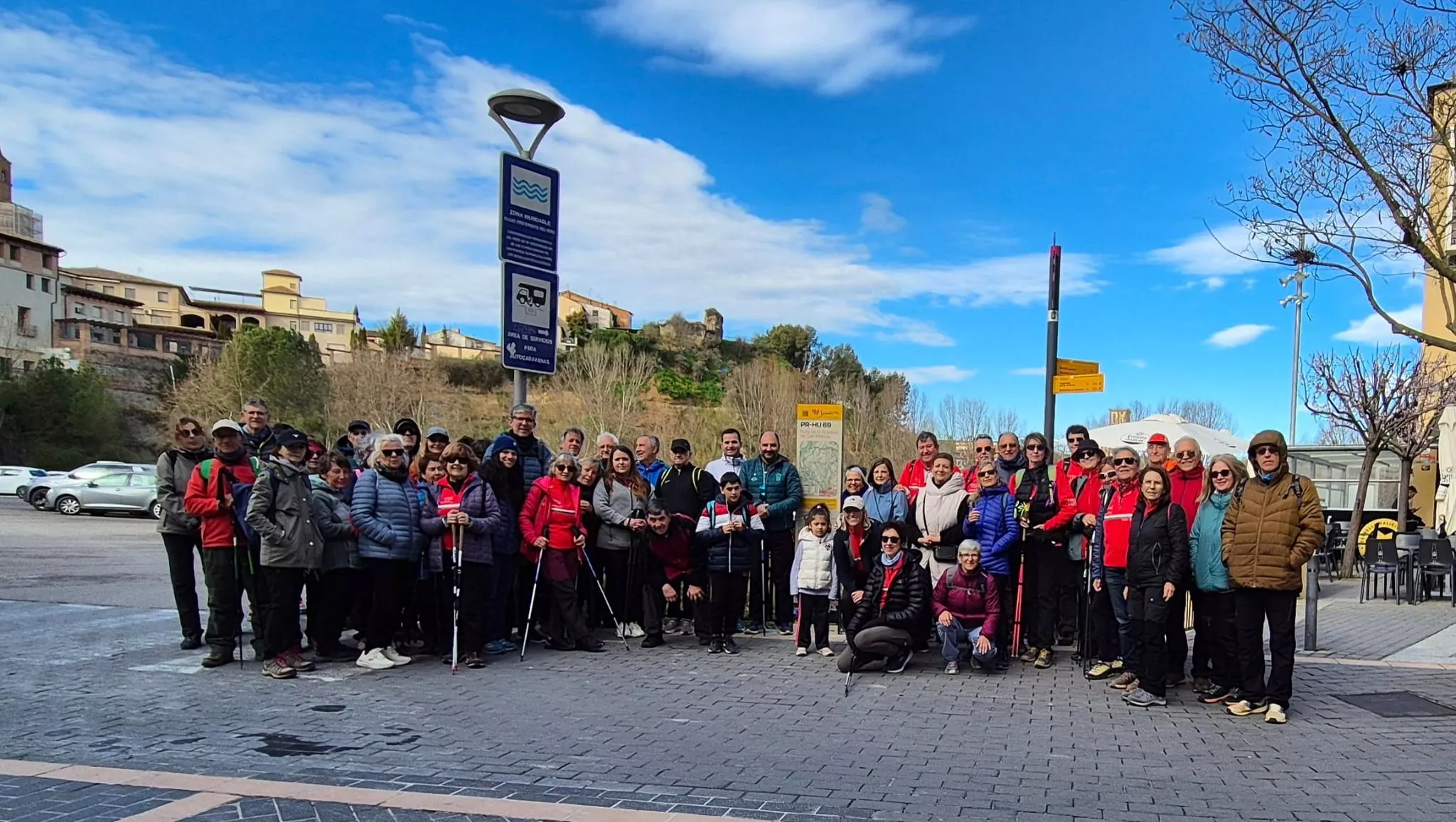 Grupo de participantes en la primera ruta a la Acequia de San Marcos