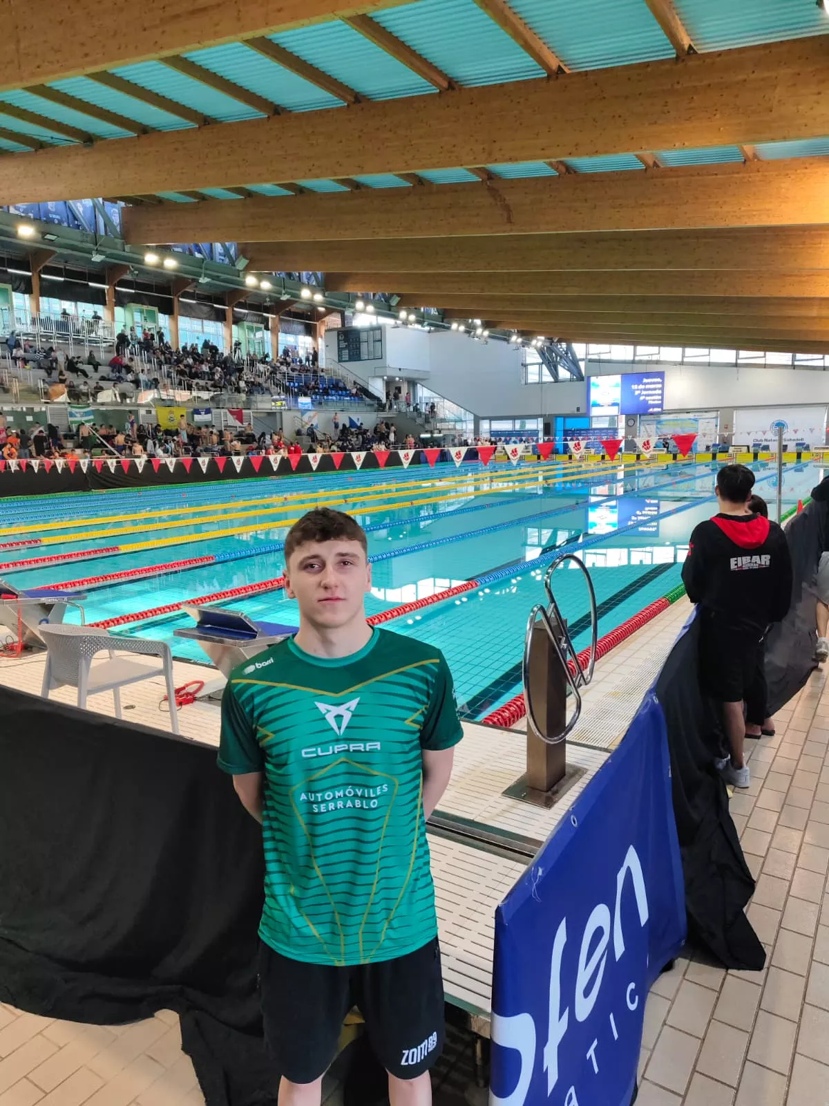 Diego Roselló, en la piscin de Sabadell.