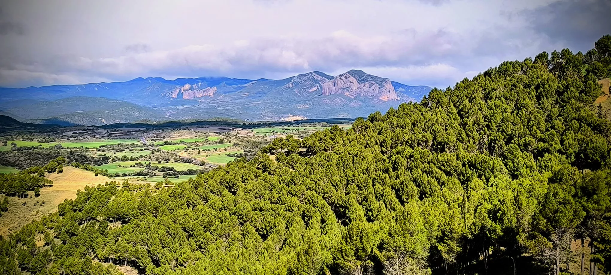 Excursión de Unizar desde Ayerbe a Erés, Biscarrués y Mallos de Riglos. Foto Joaquín Santafé