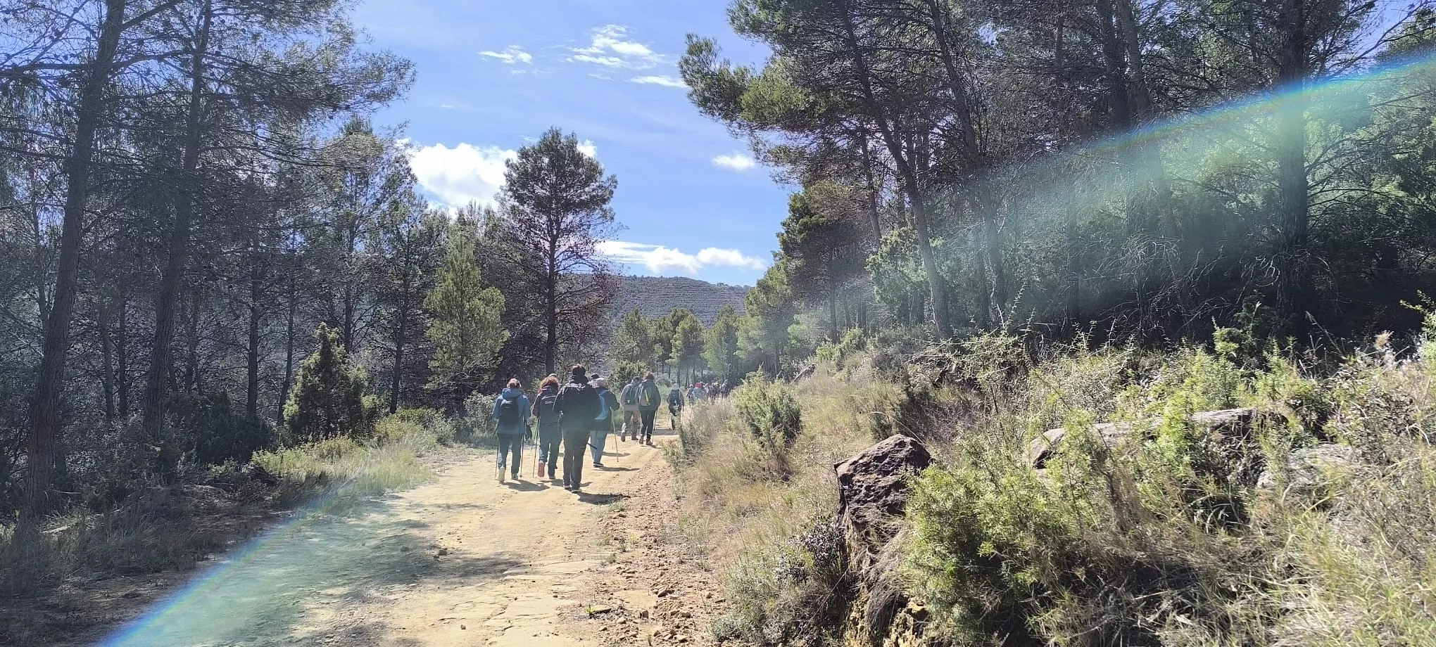 Excursión de Unizar desde Ayerbe a Erés, Biscarrués y Mallos de Riglos. Foto Joaquín Santafé