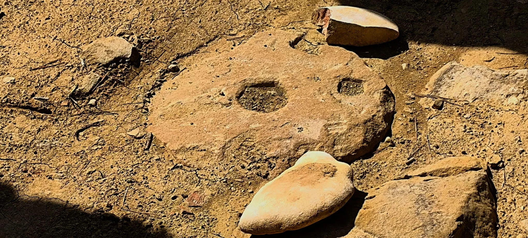 Excursión de Unizar desde Ayerbe a Erés, Biscarrués y Mallos de Riglos. Foto Joaquín Santafé