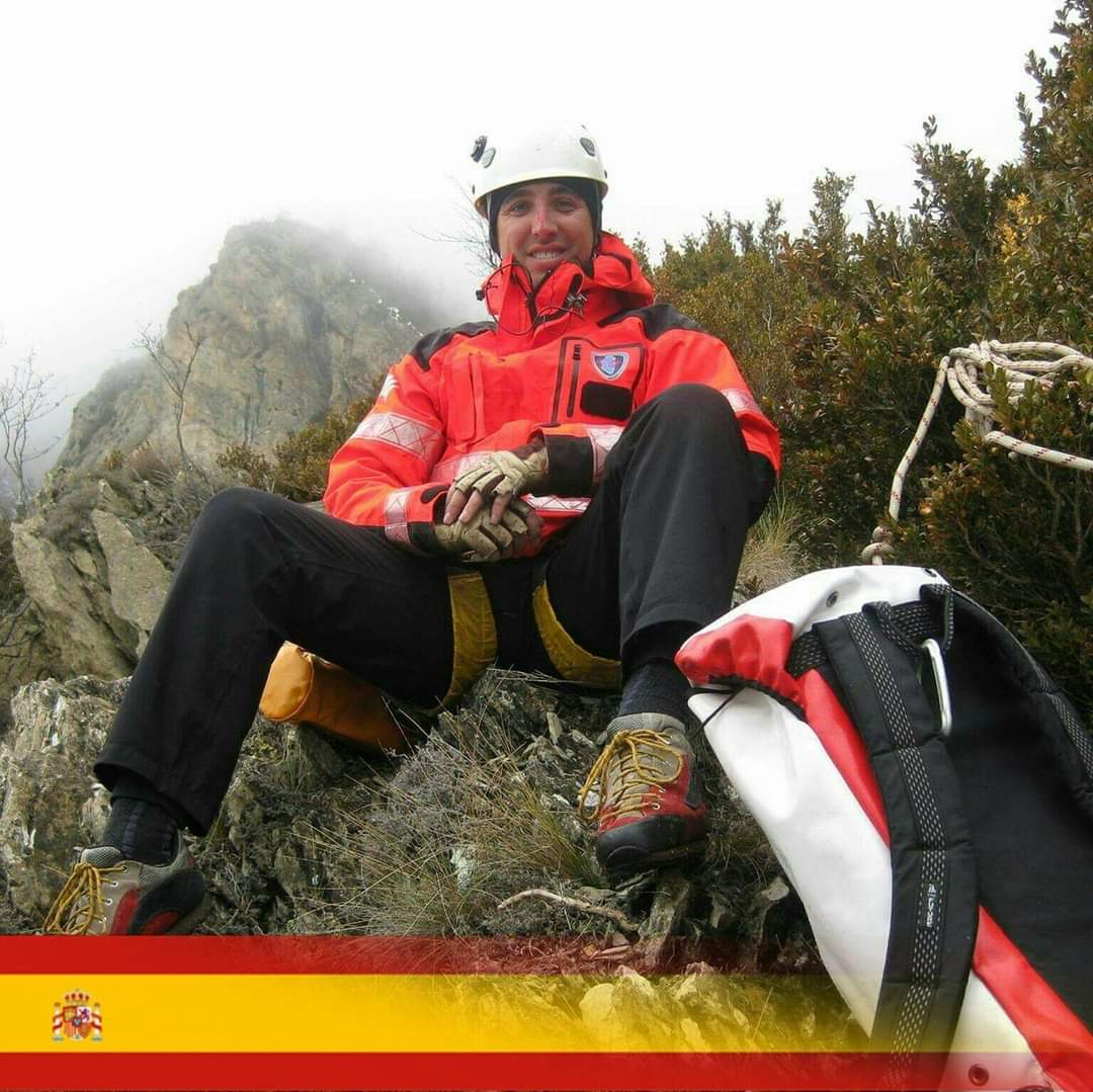 Iván Muñoz, en el Pirineo oscense