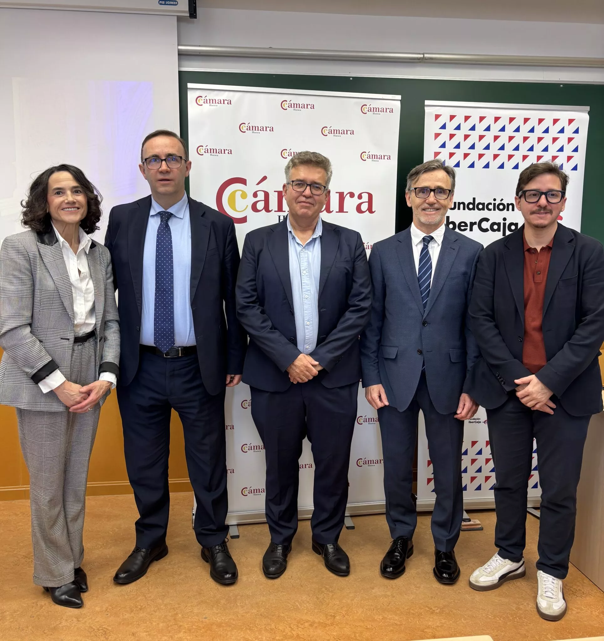 Celia Elfau, Julio Gil, José Manuel Marqués, José María Coiduras y Carlos Orús en la jornada de sistemas de pago y euro digital