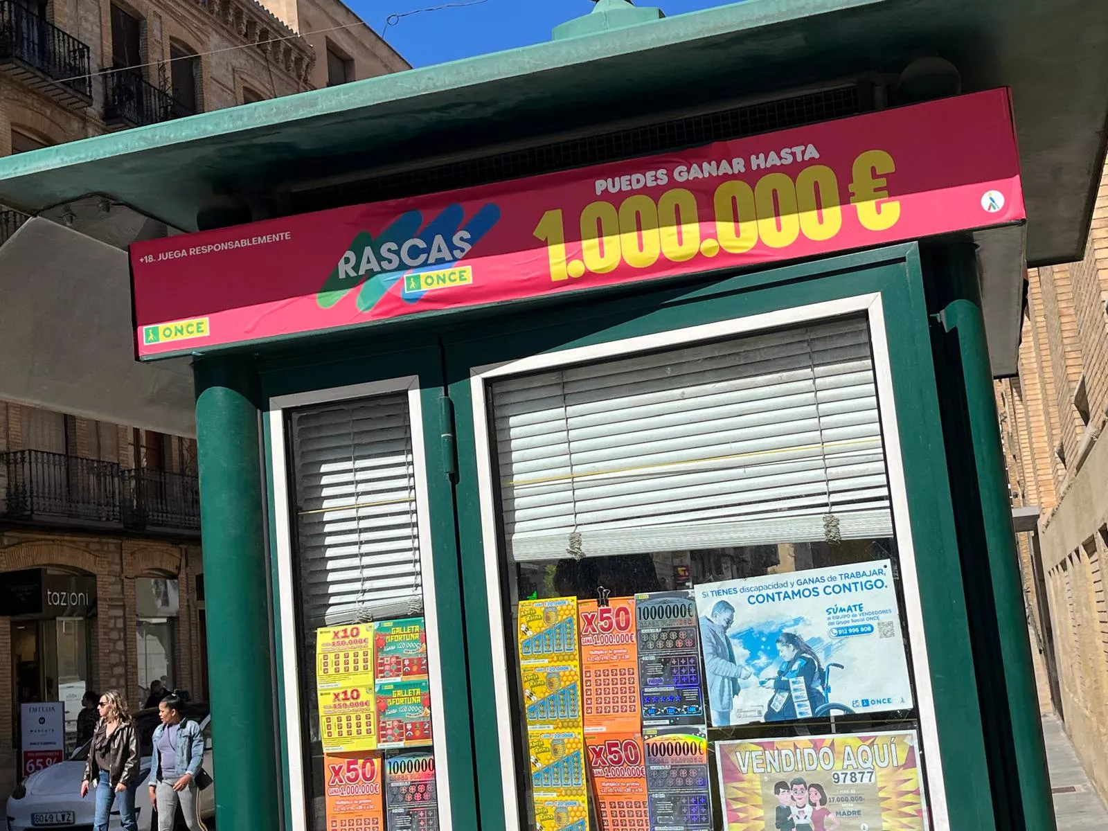 El ‘Rasca X50’ de la ONCE deja en Jaca un premio de 50.000 euros.