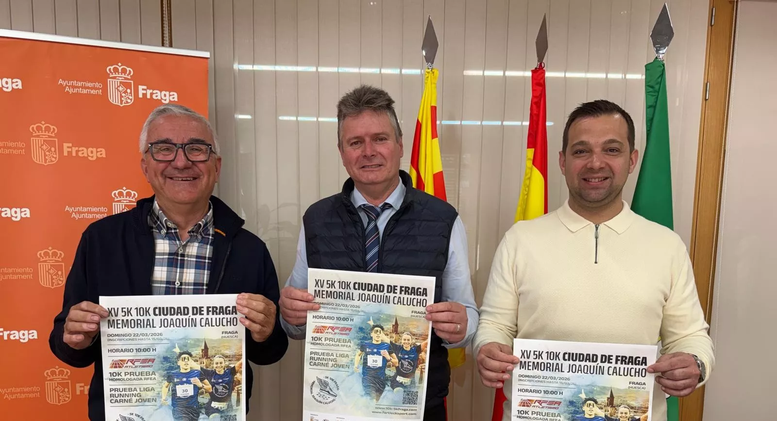 Longán, Gramún y Casanova. Una XV 5k y 10k Ciudad de Fraga de récord.