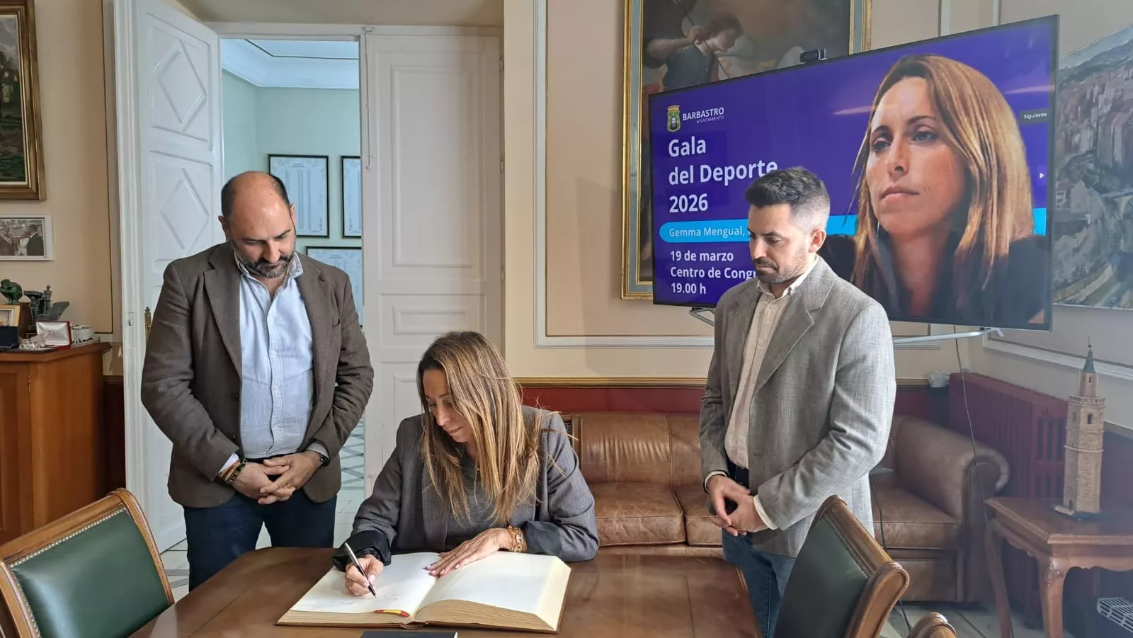 Gala del Deporte en Barbastro con presencia de Gemma Mengual