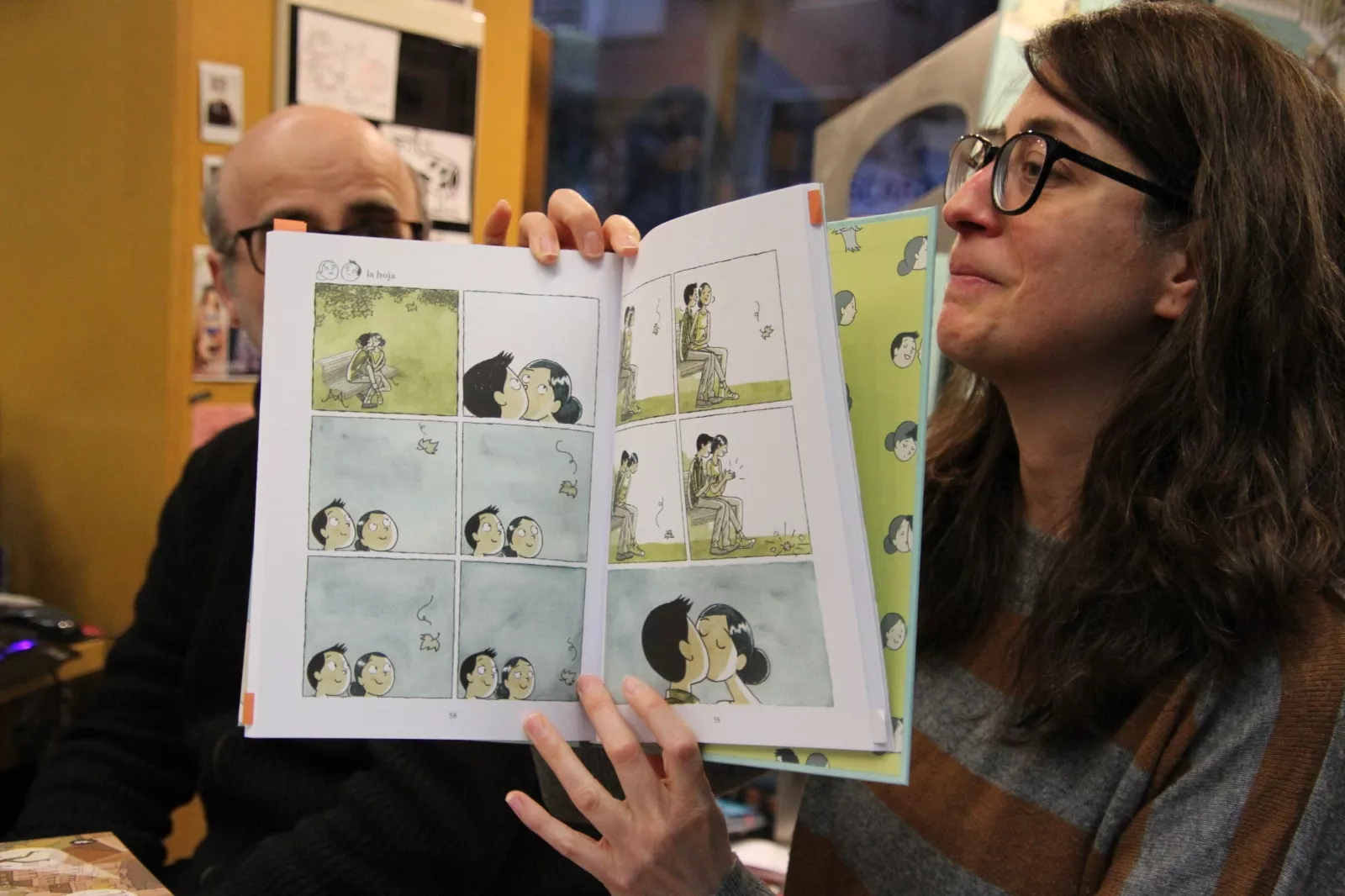 Presentación de 'Los domingos también' de Juan Berrio en la Librería Anónima. Foto Carlos Neofato