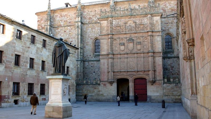 Fachada de la Universidad de Salamanca.