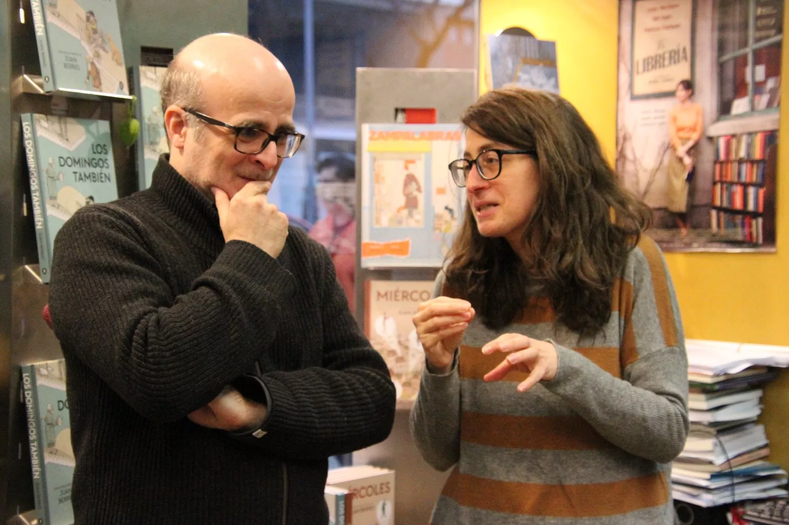 Presentación de 'Los domingos también' de Juan Berrio en la Librería Anónima. Foto Carlos Neofato