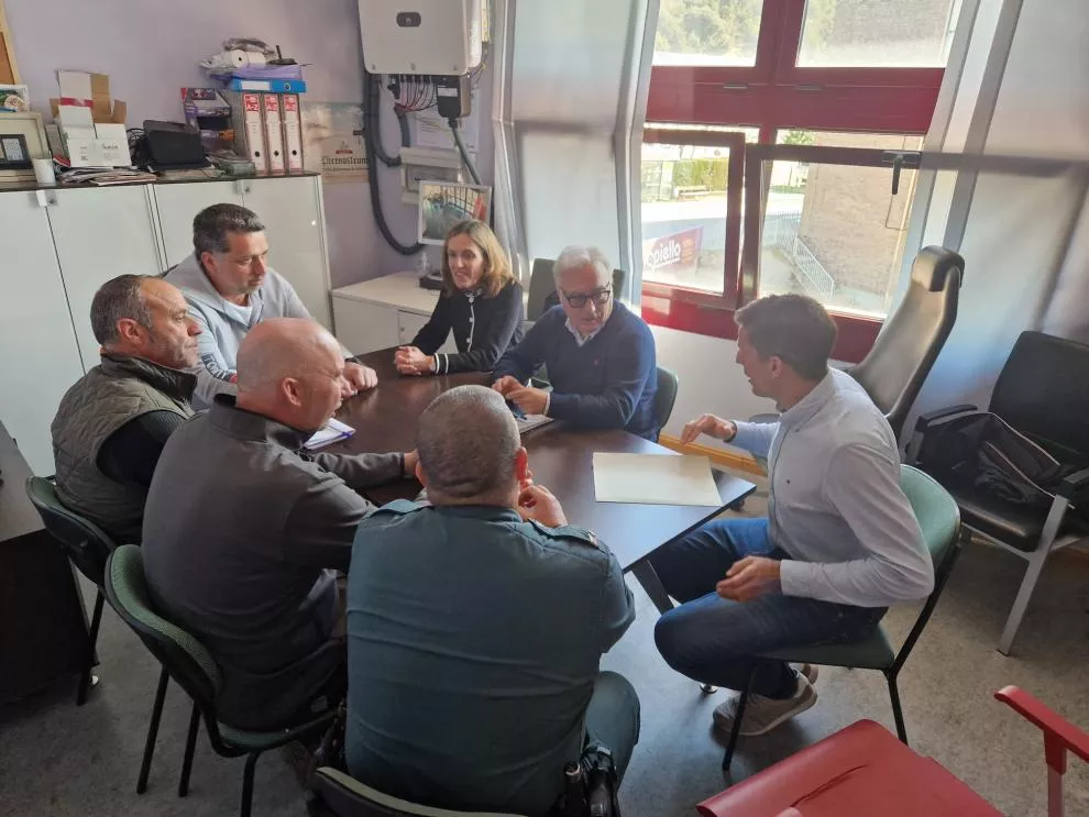 El consejero Rincón en la reunión de esta mañana