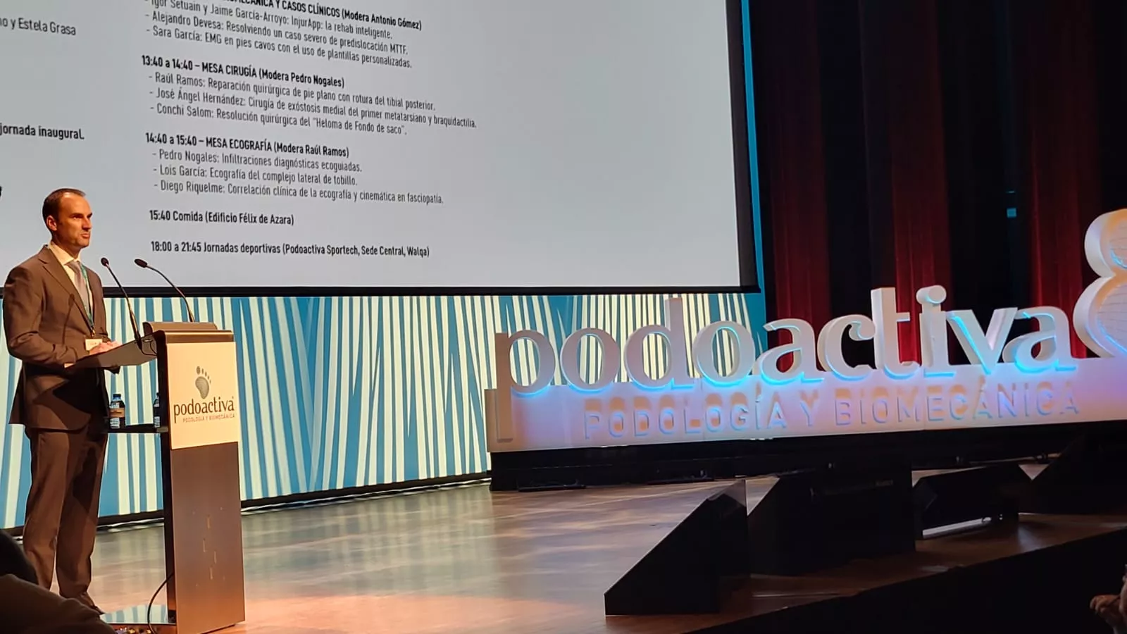 Inauguración del XII Congreso de Podoactiva en el Palacio de Congresos de Huesca