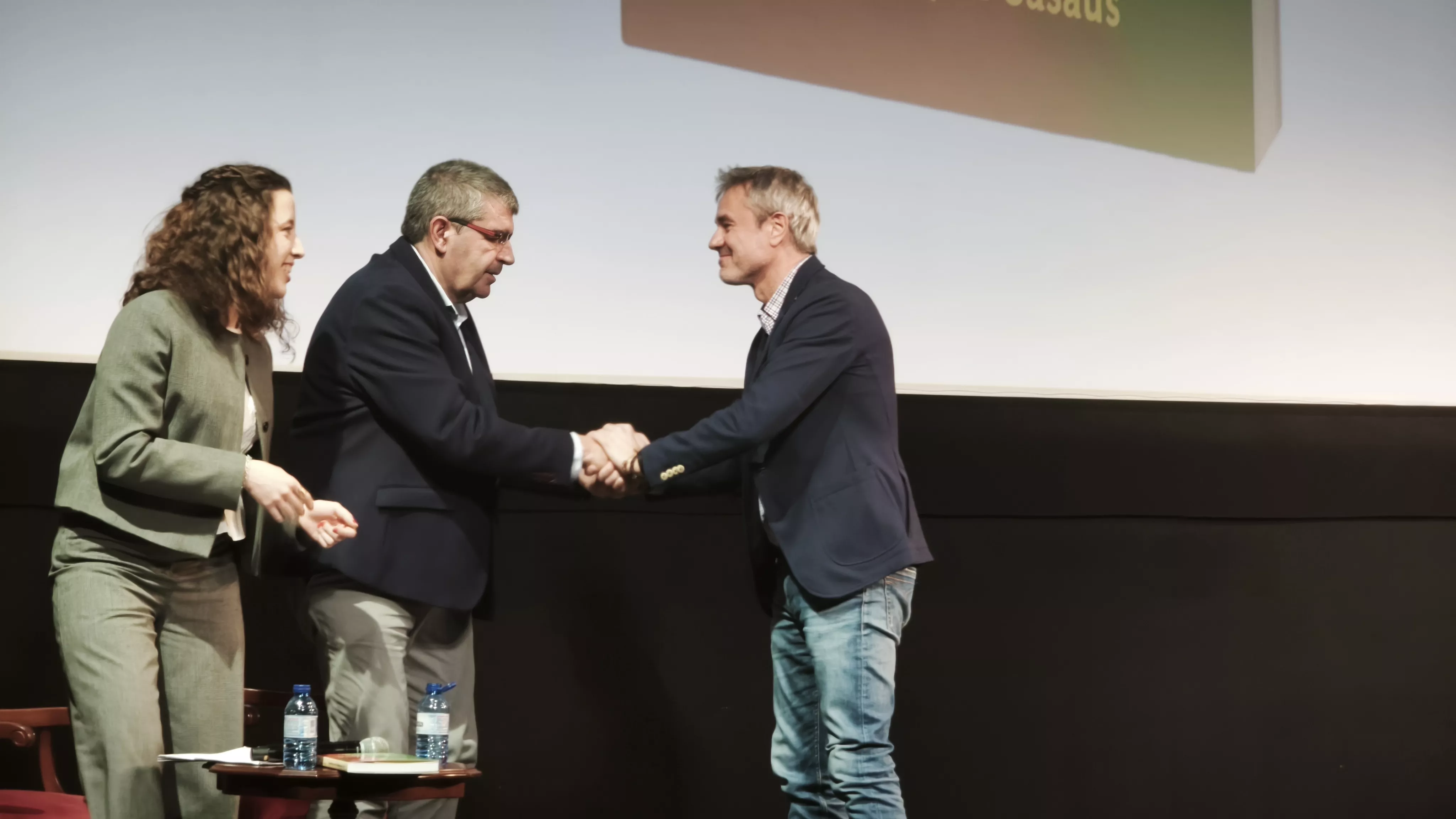 Presentación del libro de Ignacio Almudévar en el Teatro Olimpia. Foto María José Sampietro