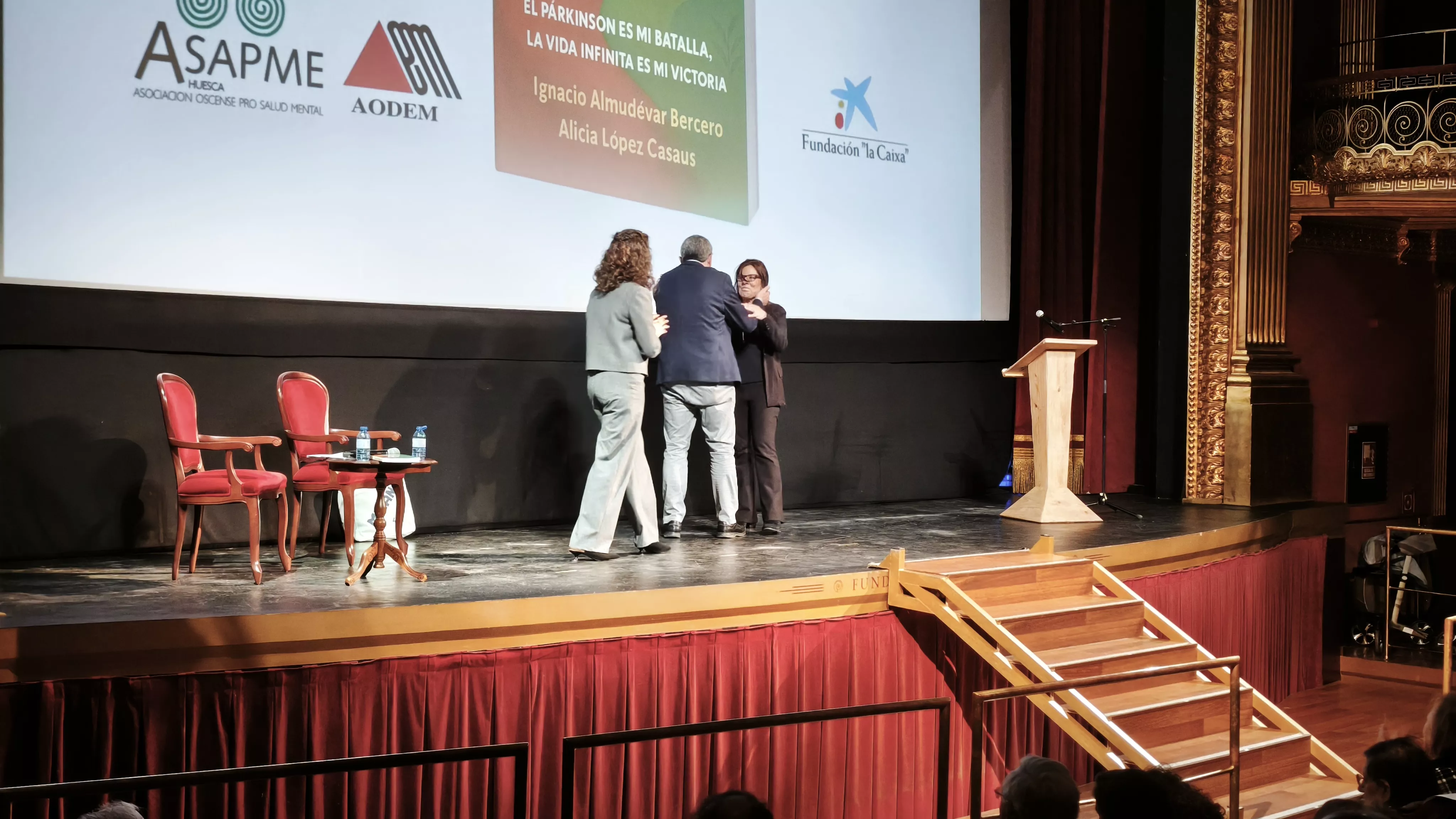 Presentación del libro de Ignacio Almudévar en el Teatro Olimpia. Foto María José Sampietro