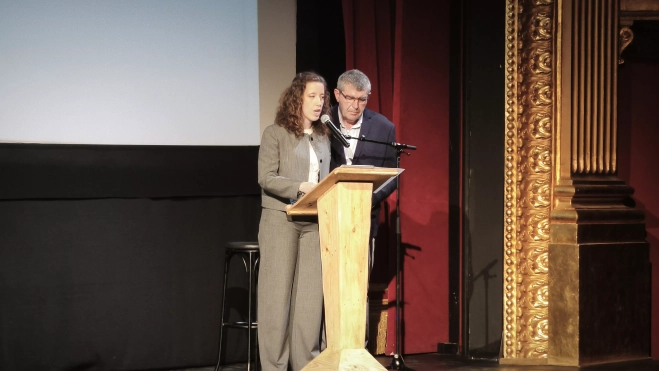 Presentación del libro de Ignacio Almudévar en el Teatro Olimpia. Foto María José Sampietro
