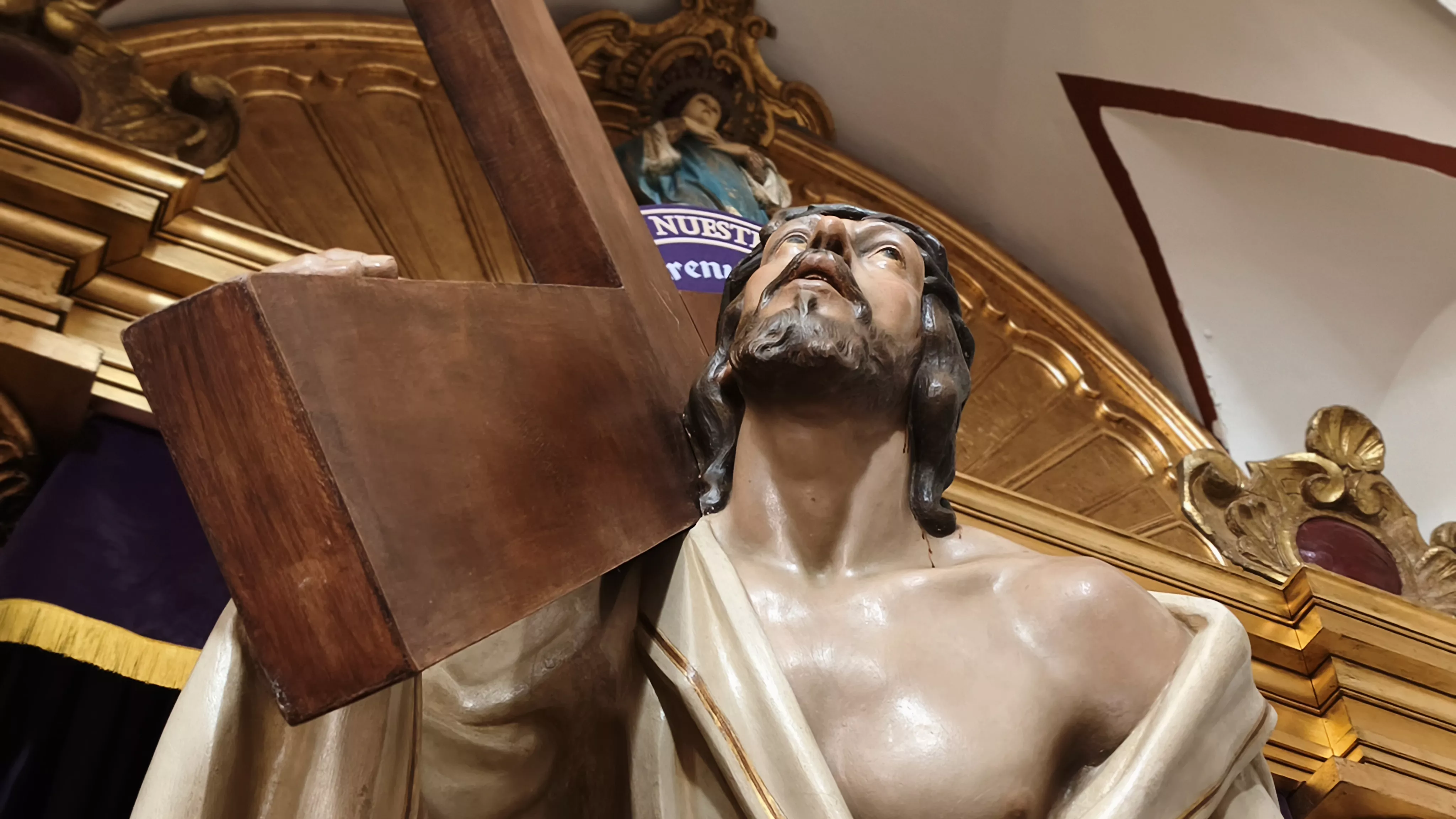 María Santísima de la Salud y de las Lágrimas procesiona por primera vez en Huesca. Foto María José Sampietro